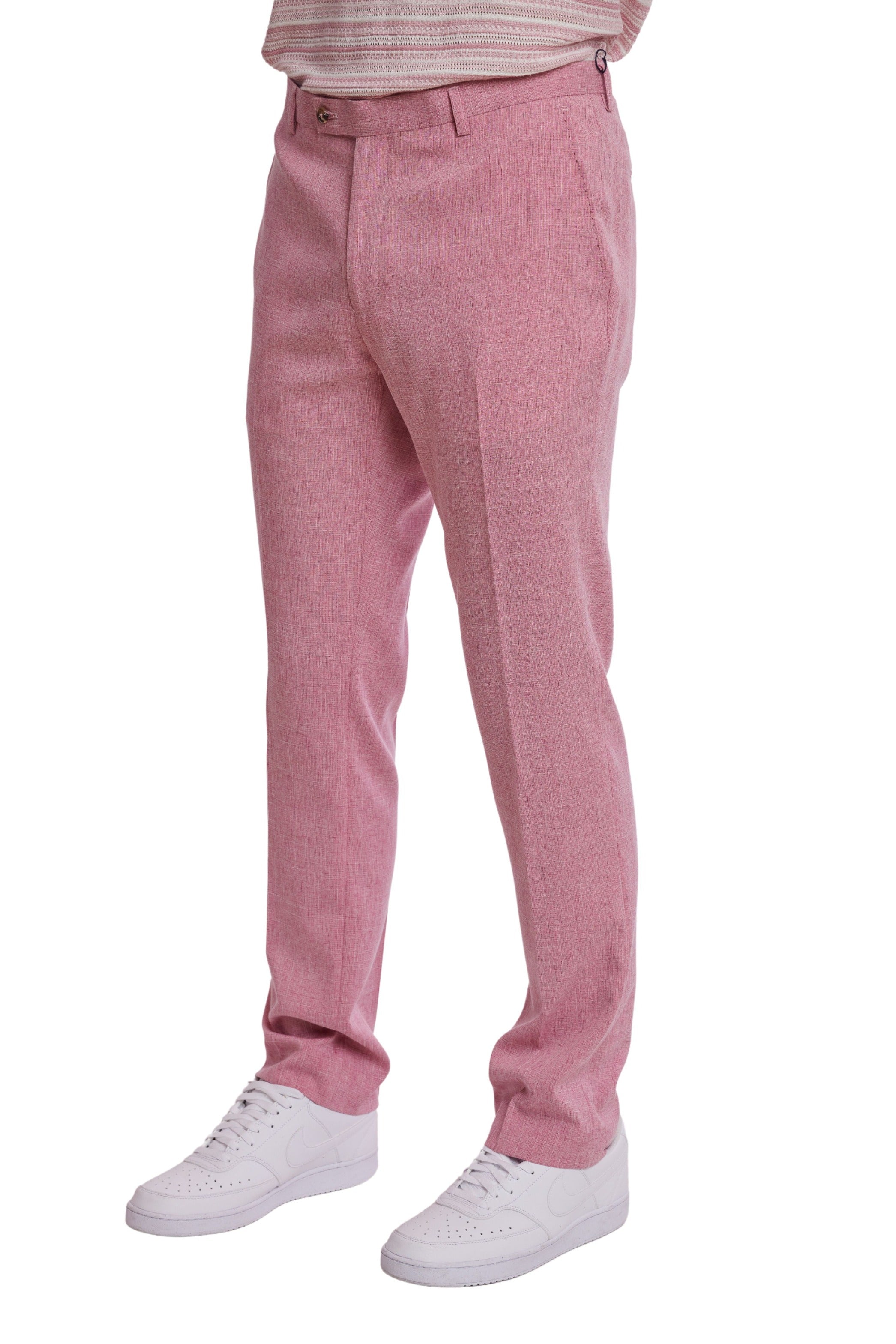 Downing Pants - slim - Pink Melange