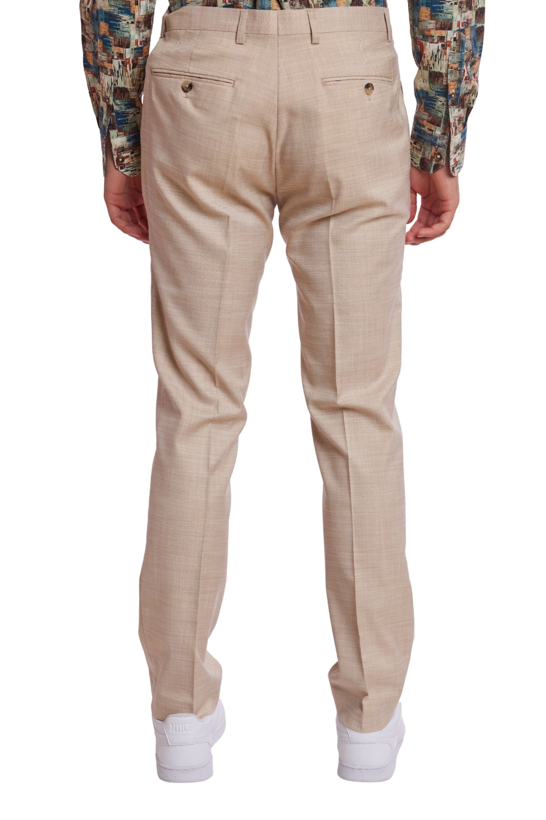 Downing Pants - slim - Cream Beige Shark