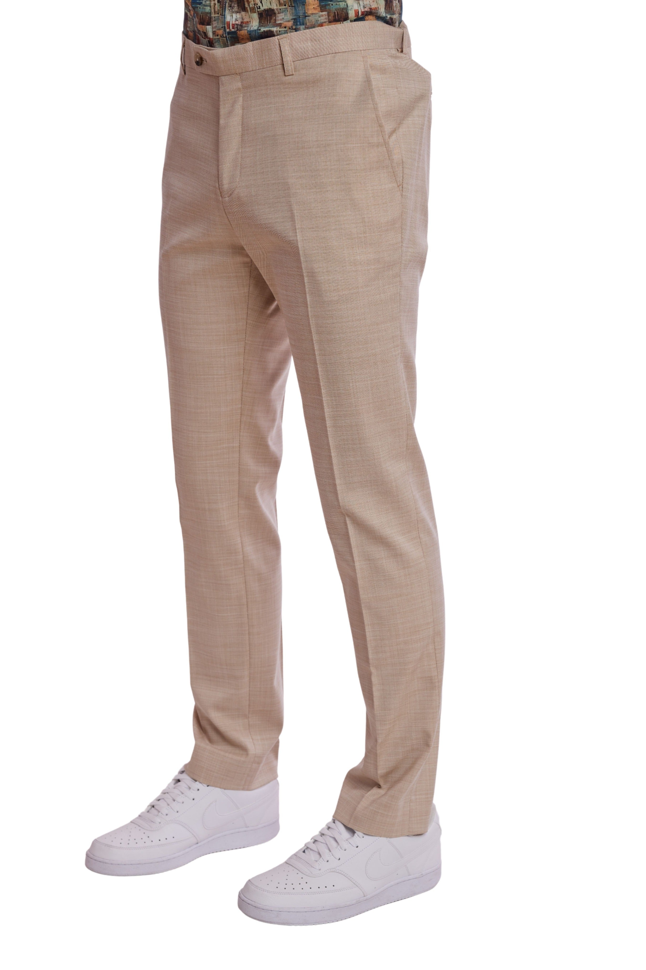 Downing Pants - slim - Cream Beige Shark