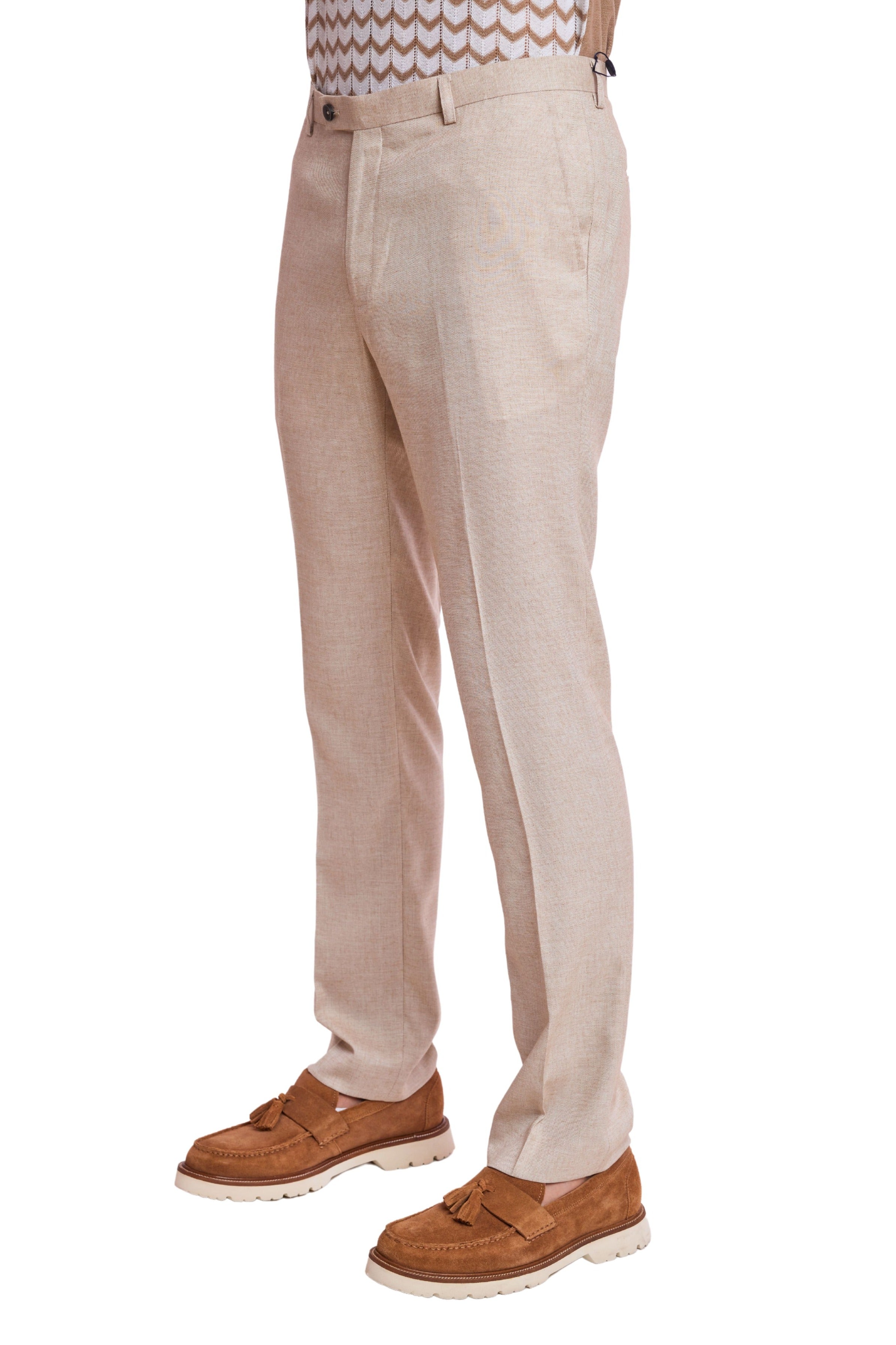 Downing Pants - slim - Natural Beige