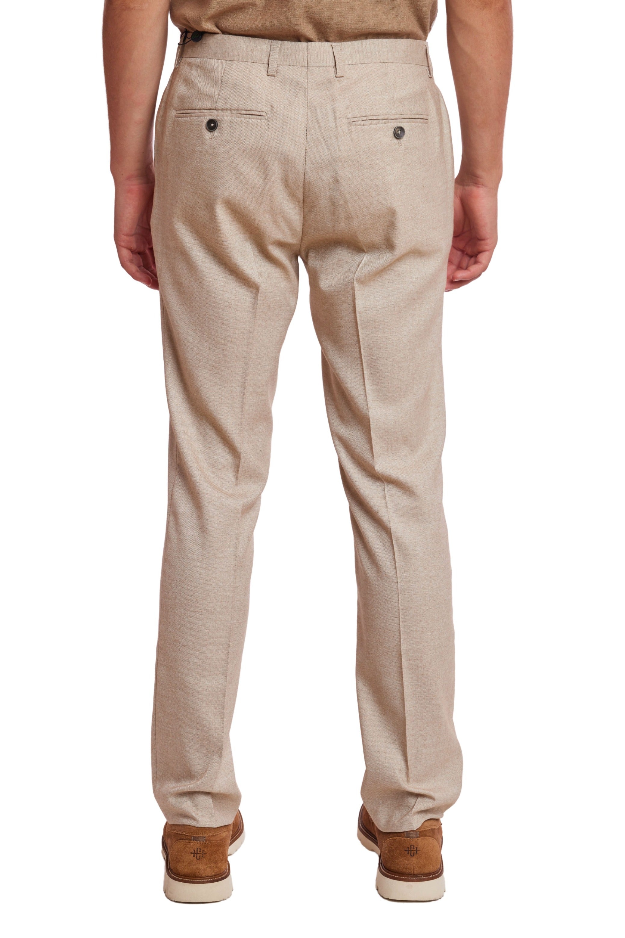 Downing Pants - slim - Natural Beige