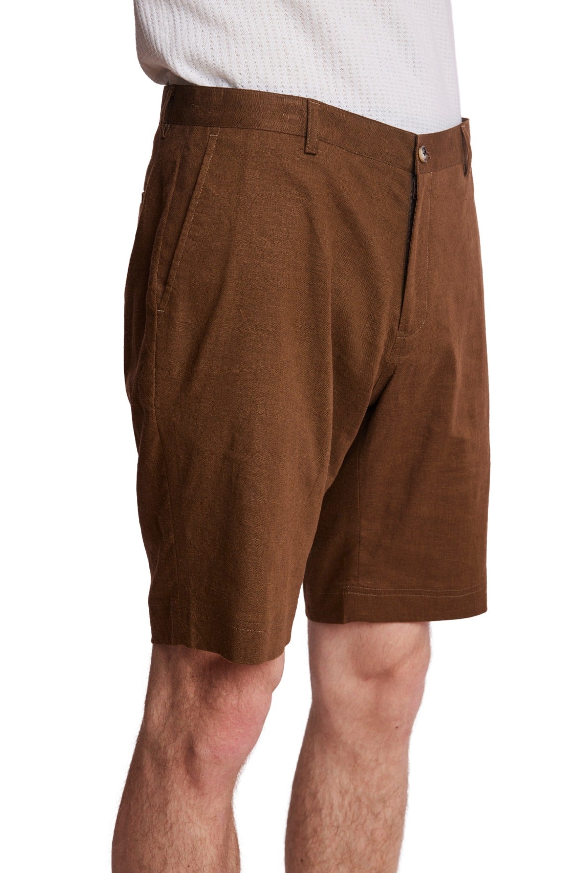 Felix Shorts - slim - Brown Linen