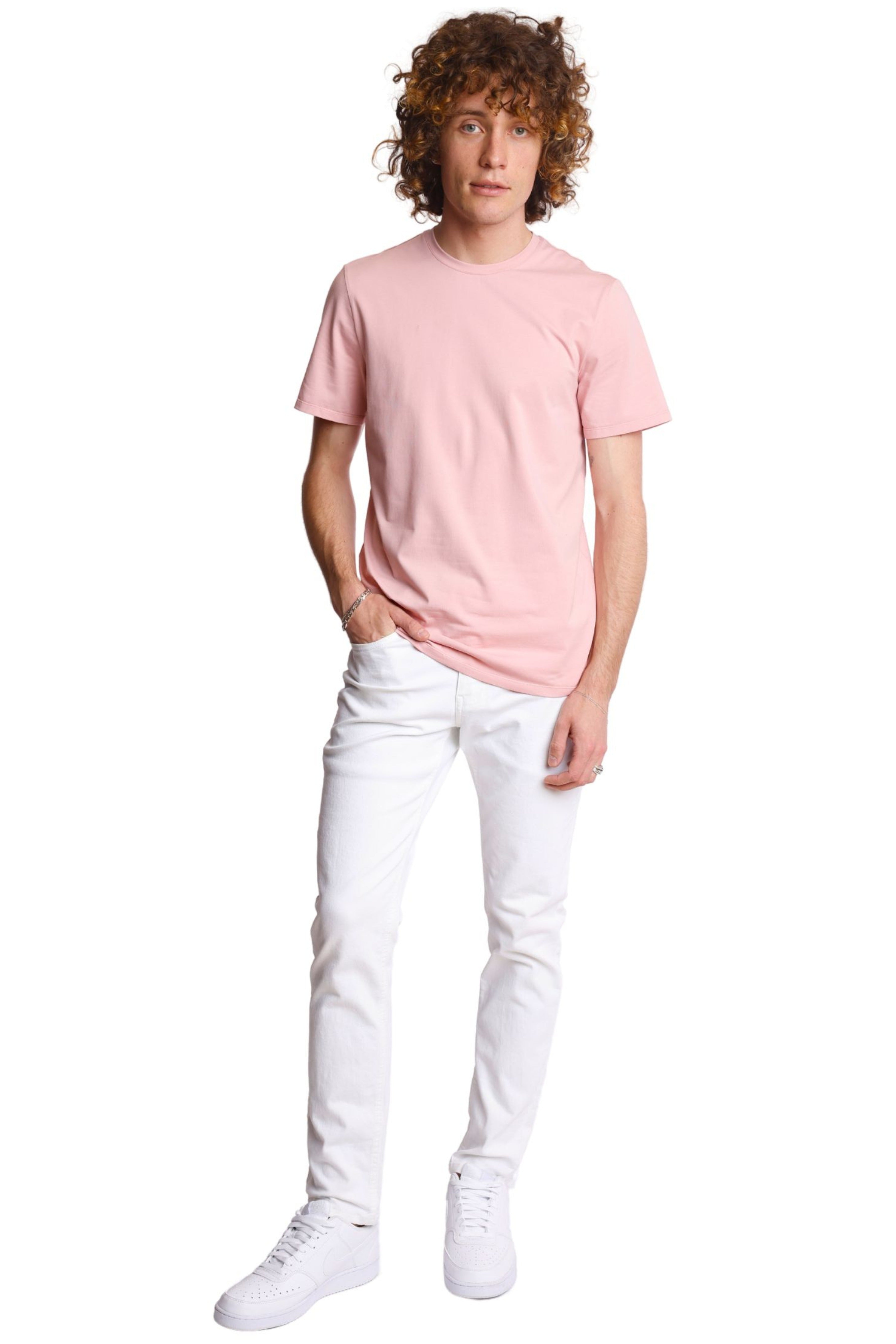Lucas Crewneck T-Shirt - Dusty Pink