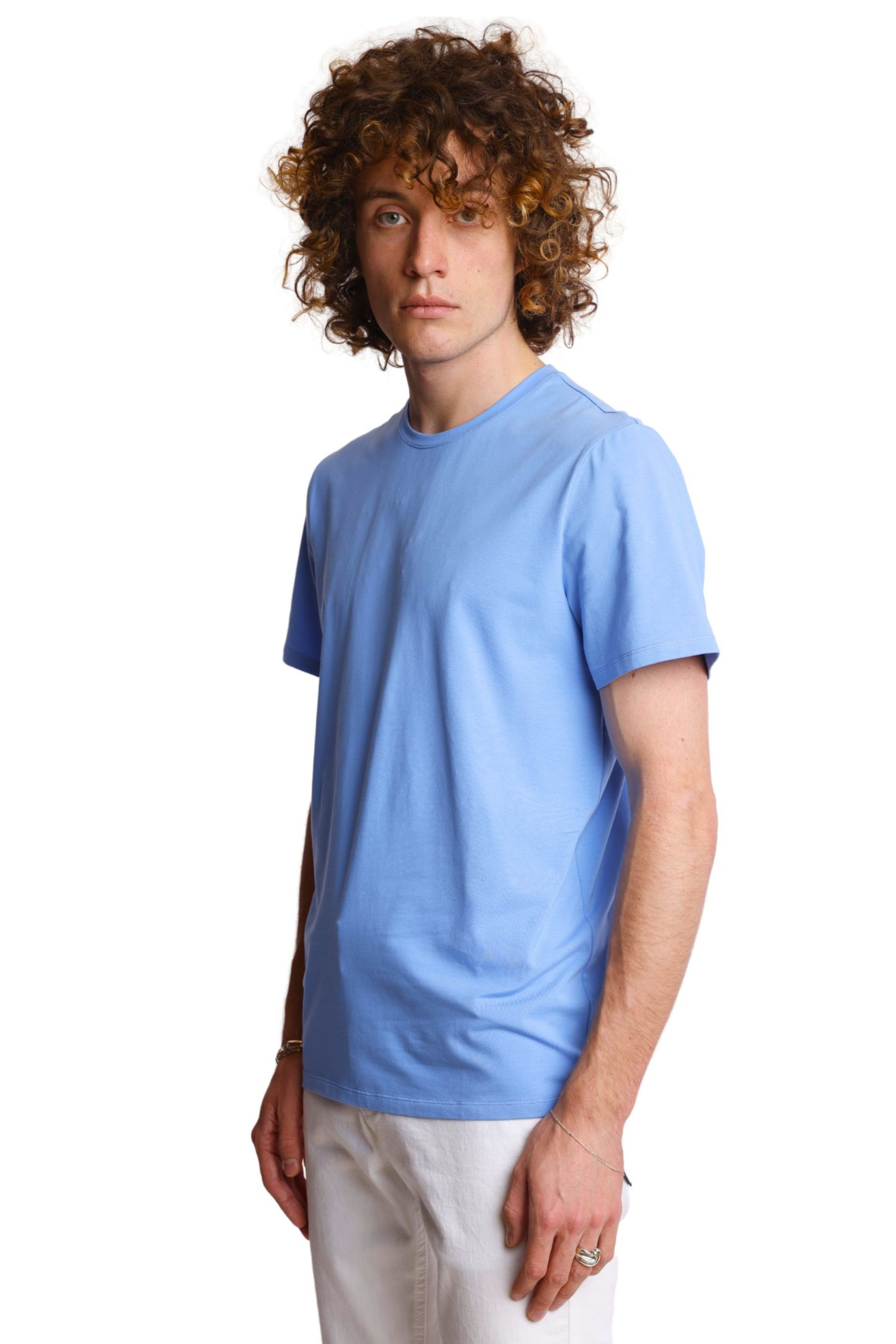 Lucas Crewneck T-Shirt - Easy Blue