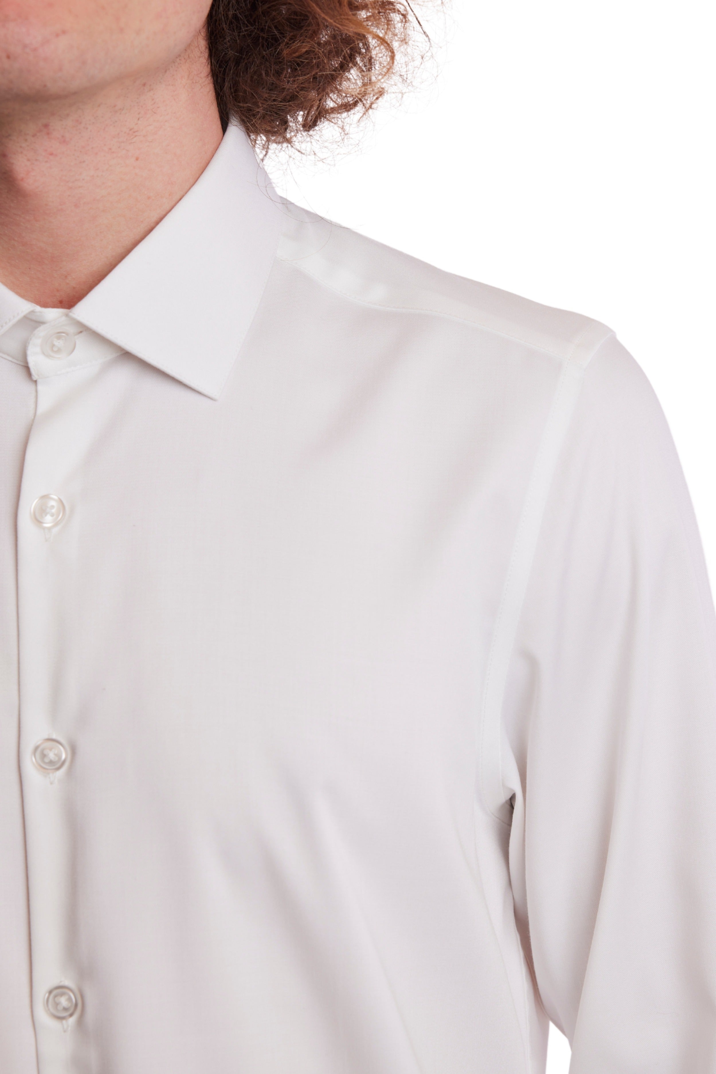 Parker Pointed Collar Shirt - White