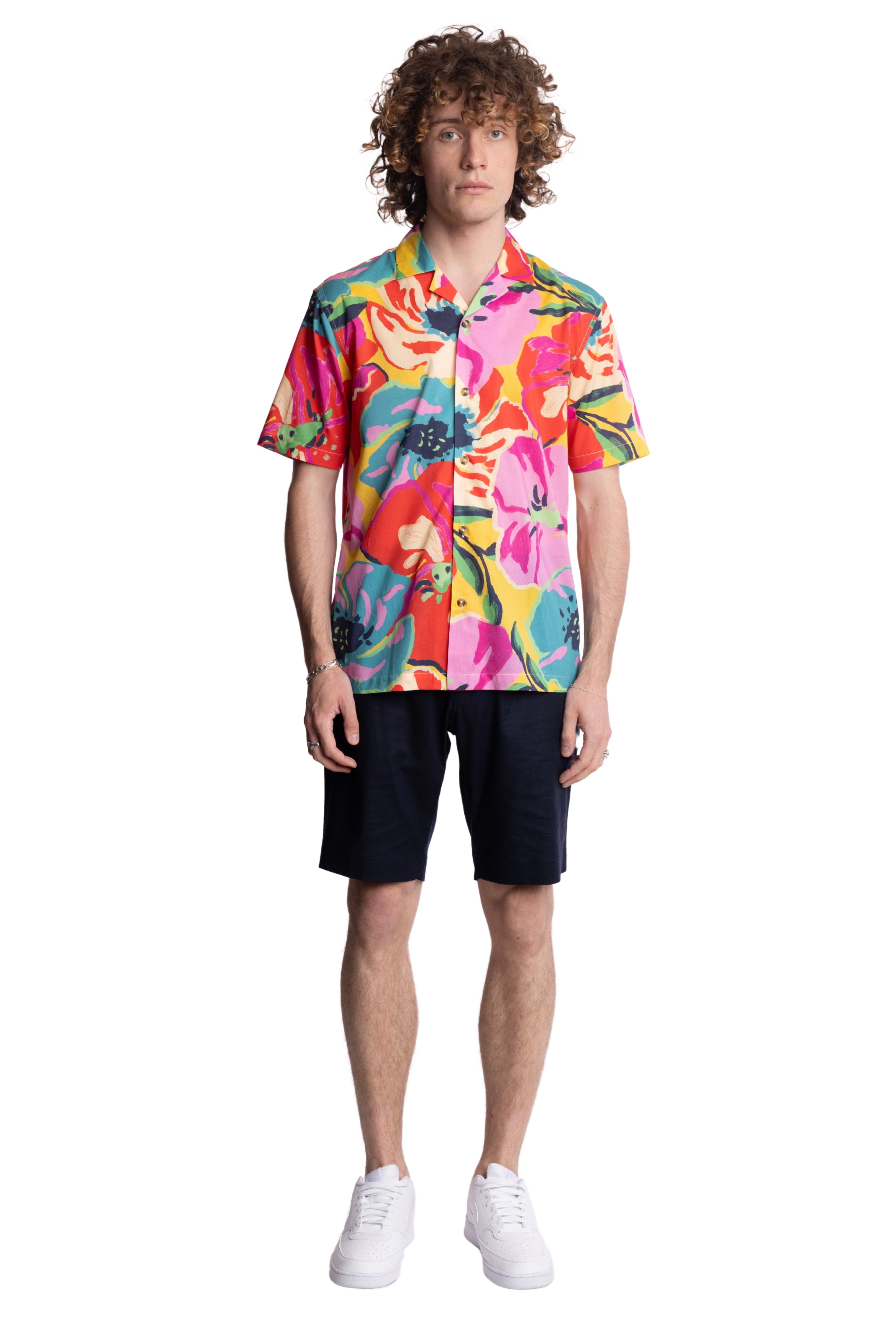 S/S Camp Collar Shirt - Abstract Pop Multi