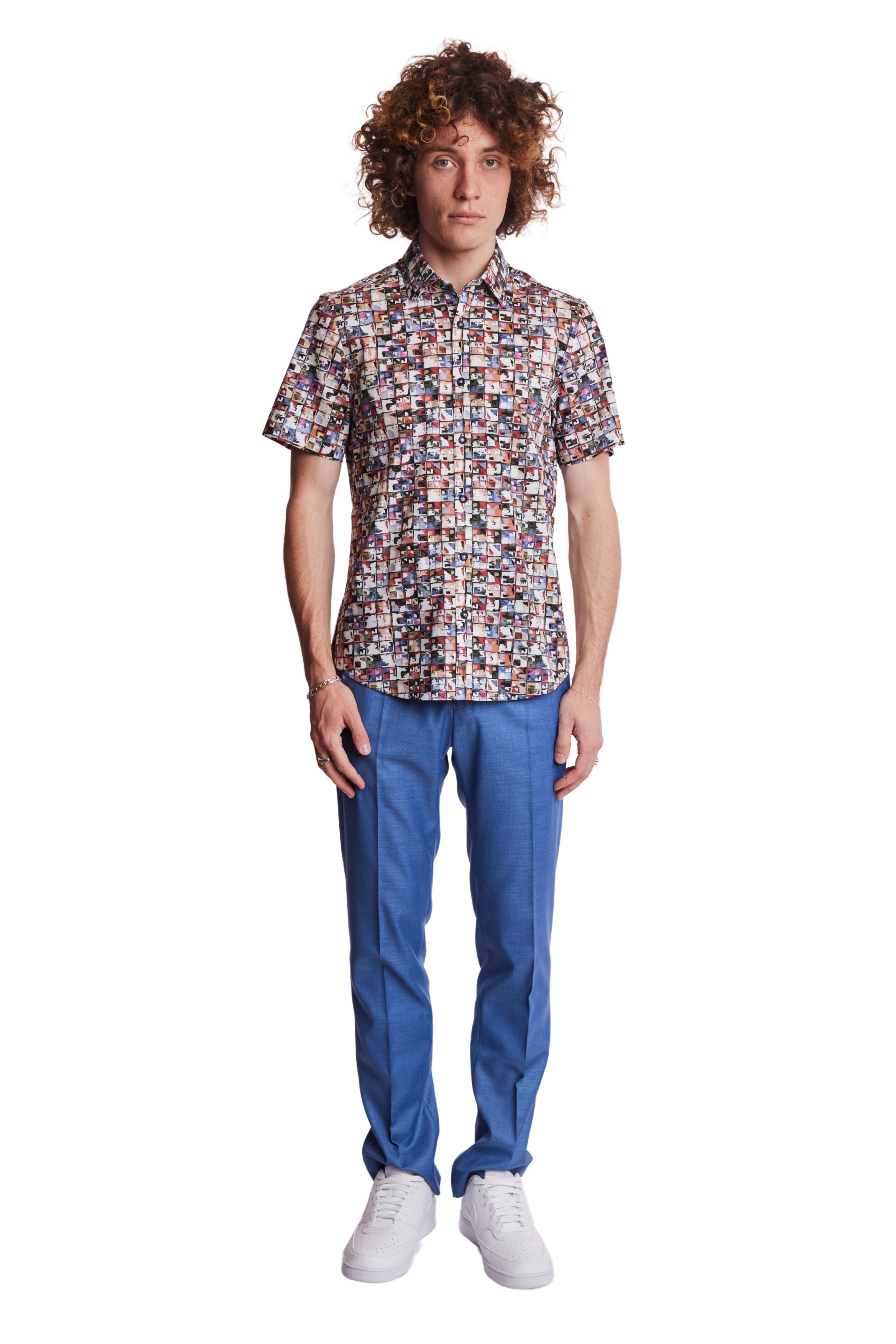 S/S Sawyer shirt - Colorful Squares