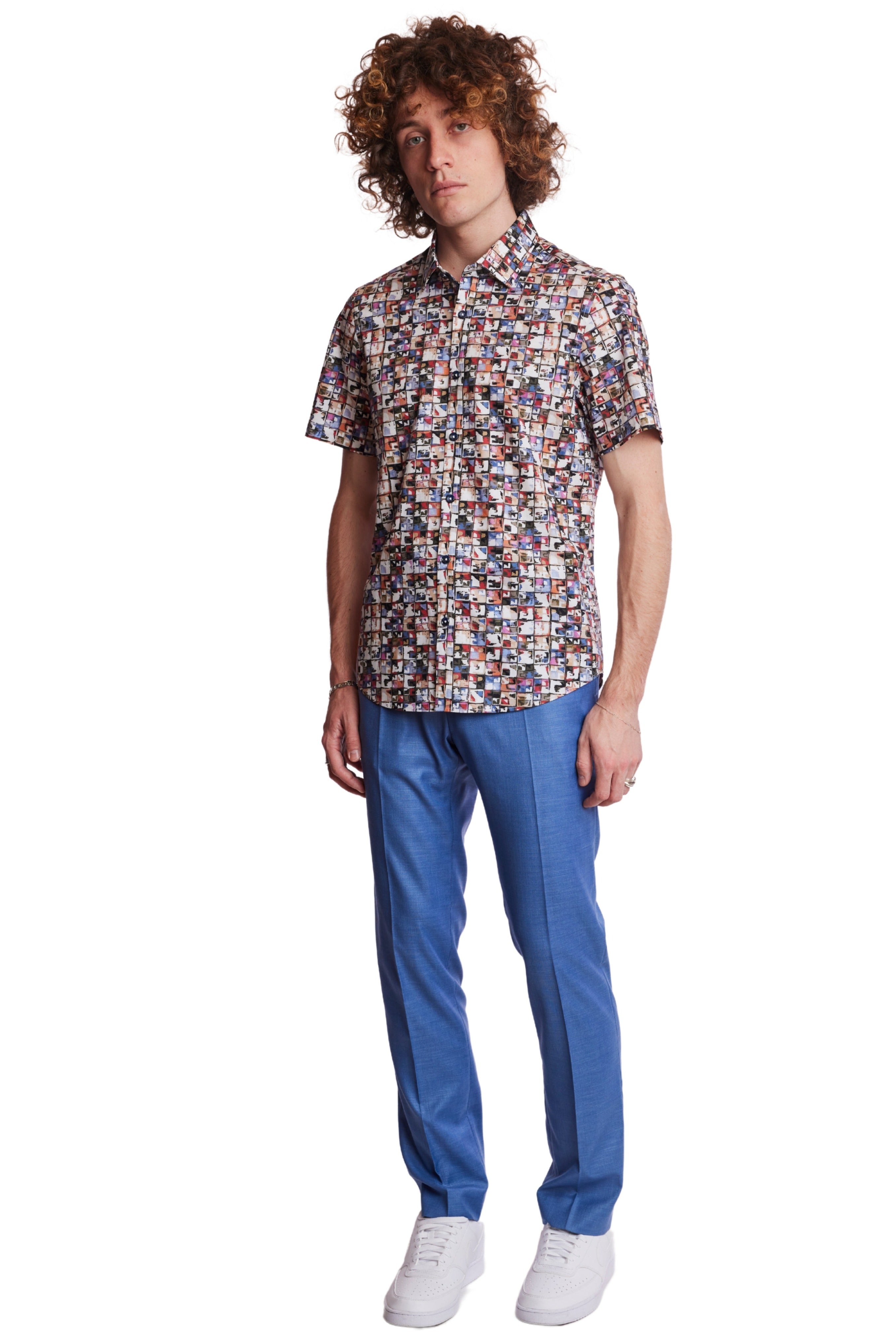 S/S Sawyer shirt - Colorful Squares