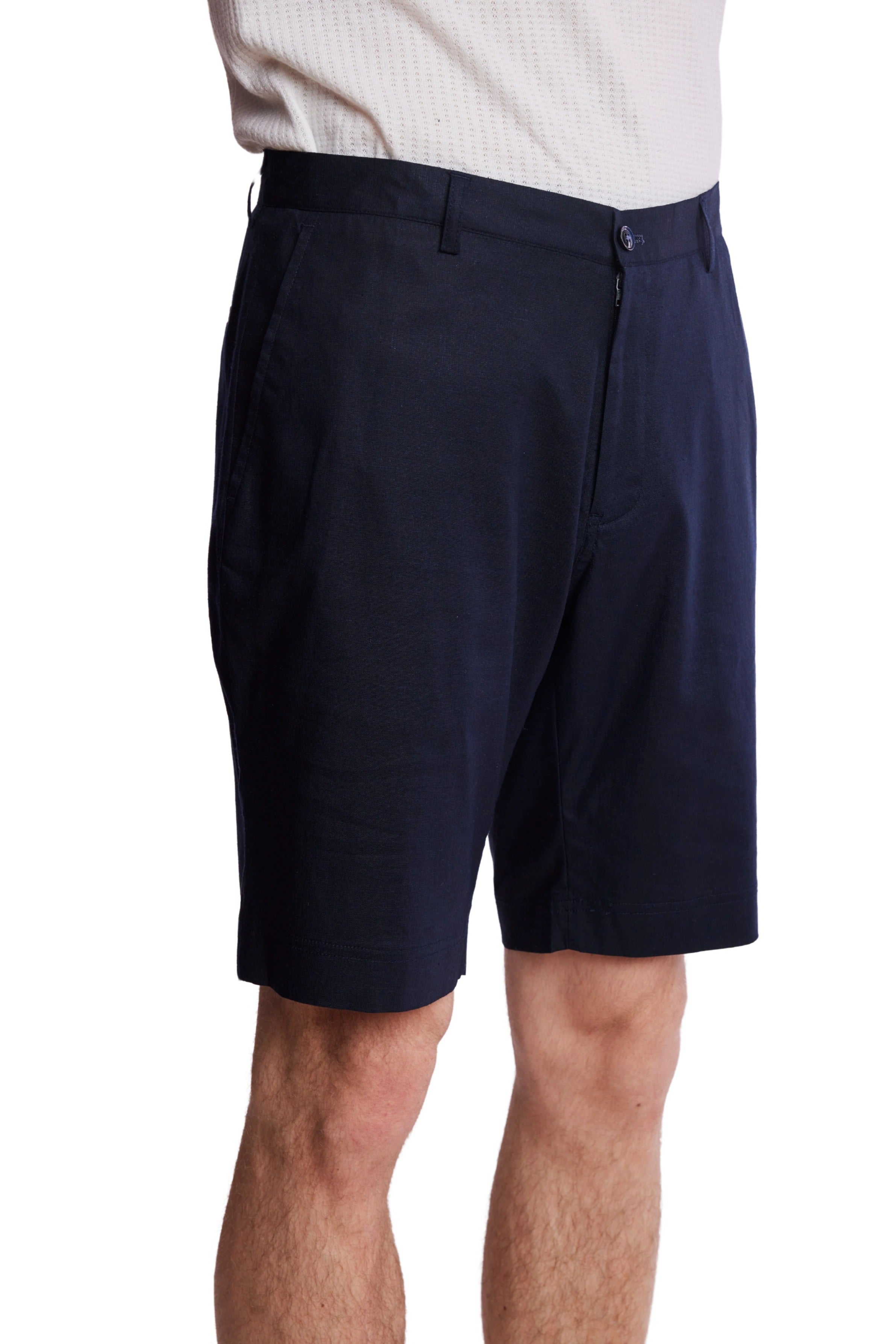 Felix Shorts - slim - Navy Linen