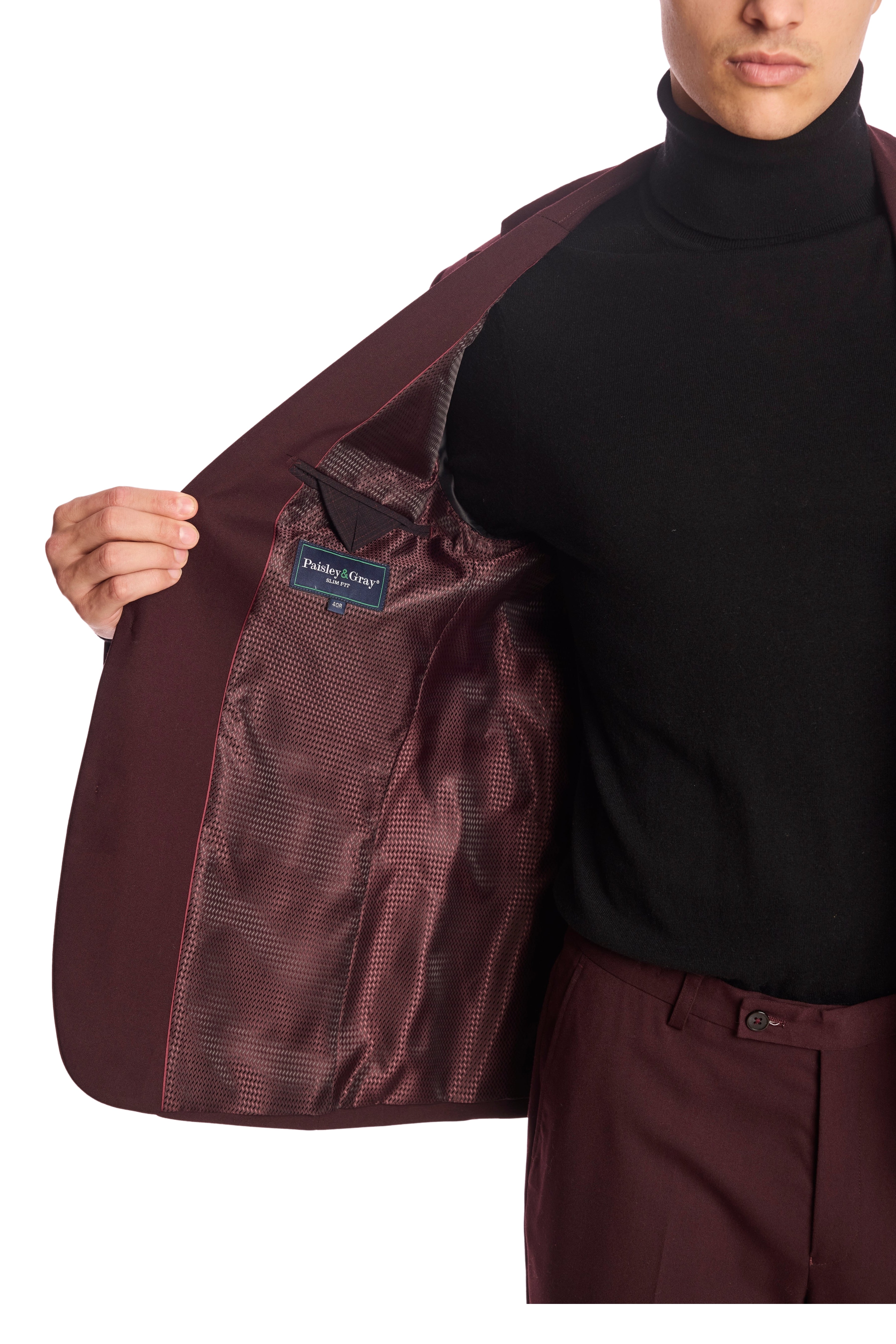 Dover Notch Jacket - slim - Burgundy Winter Wine