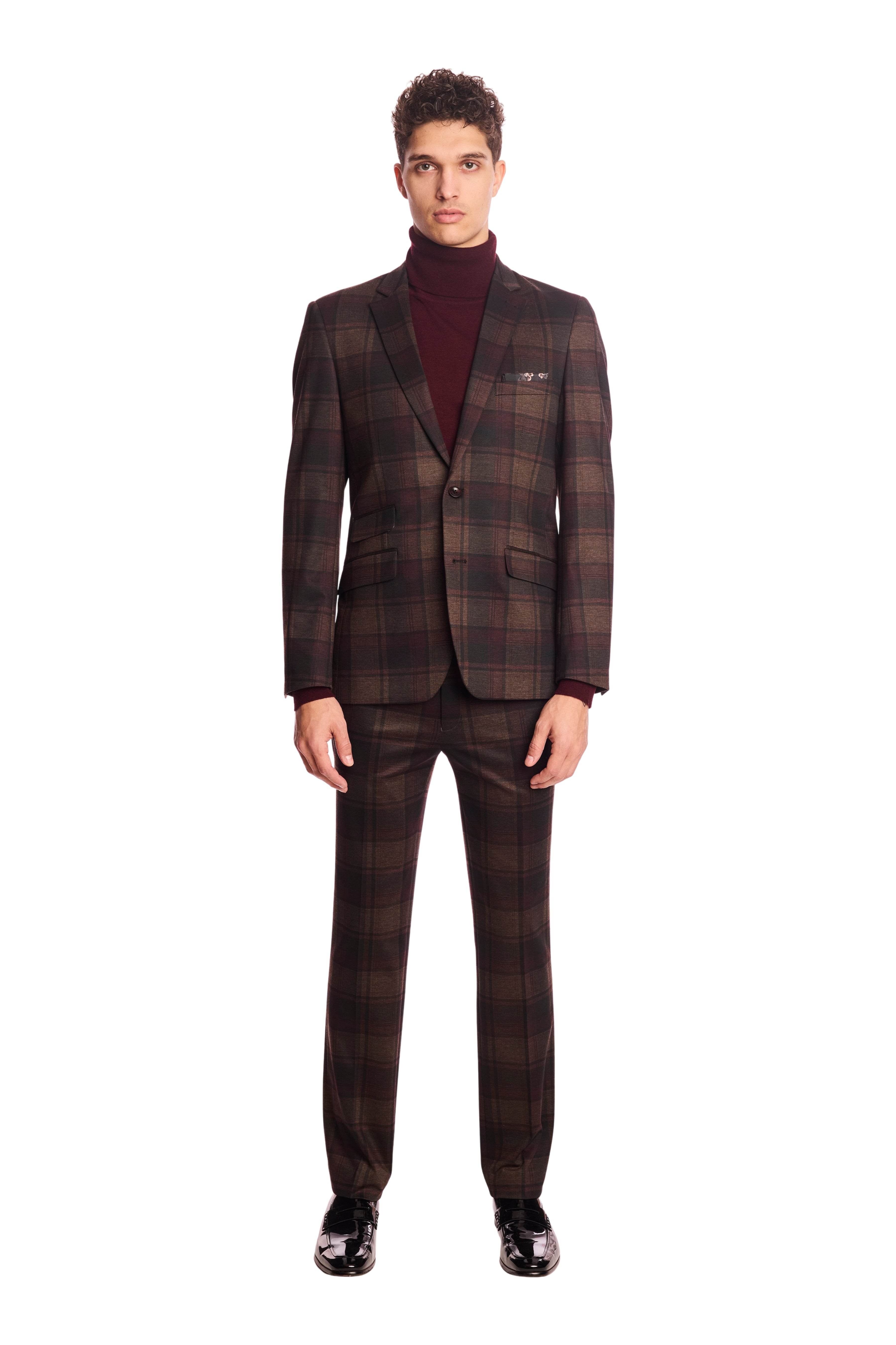 Dover Notch Jacket - slim - Boysenberry Plaid