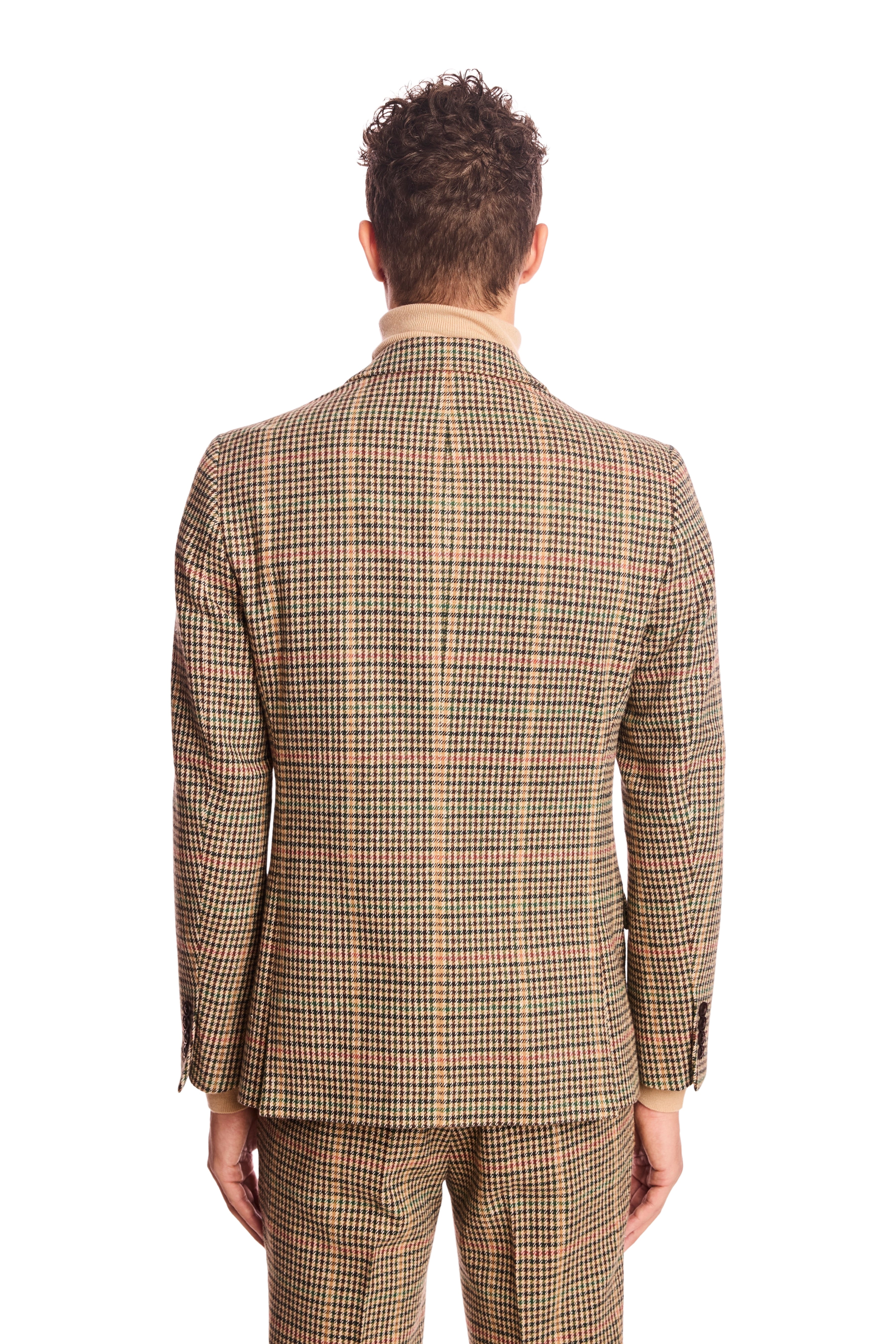 Ashton Peak Jacket - slim - Green Multi Houndstooth