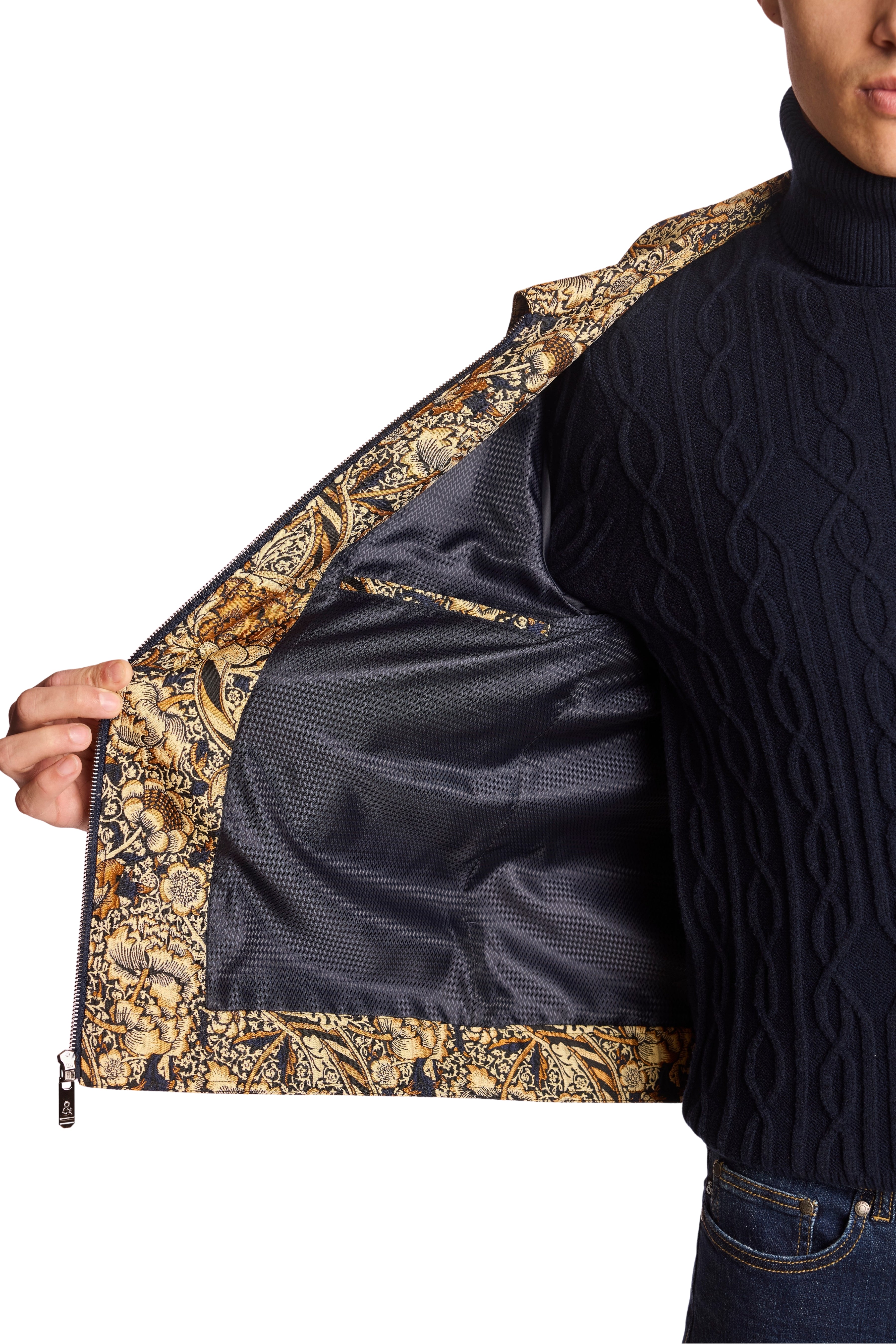 Milo Bomber Jacket - Golden Navy Multi