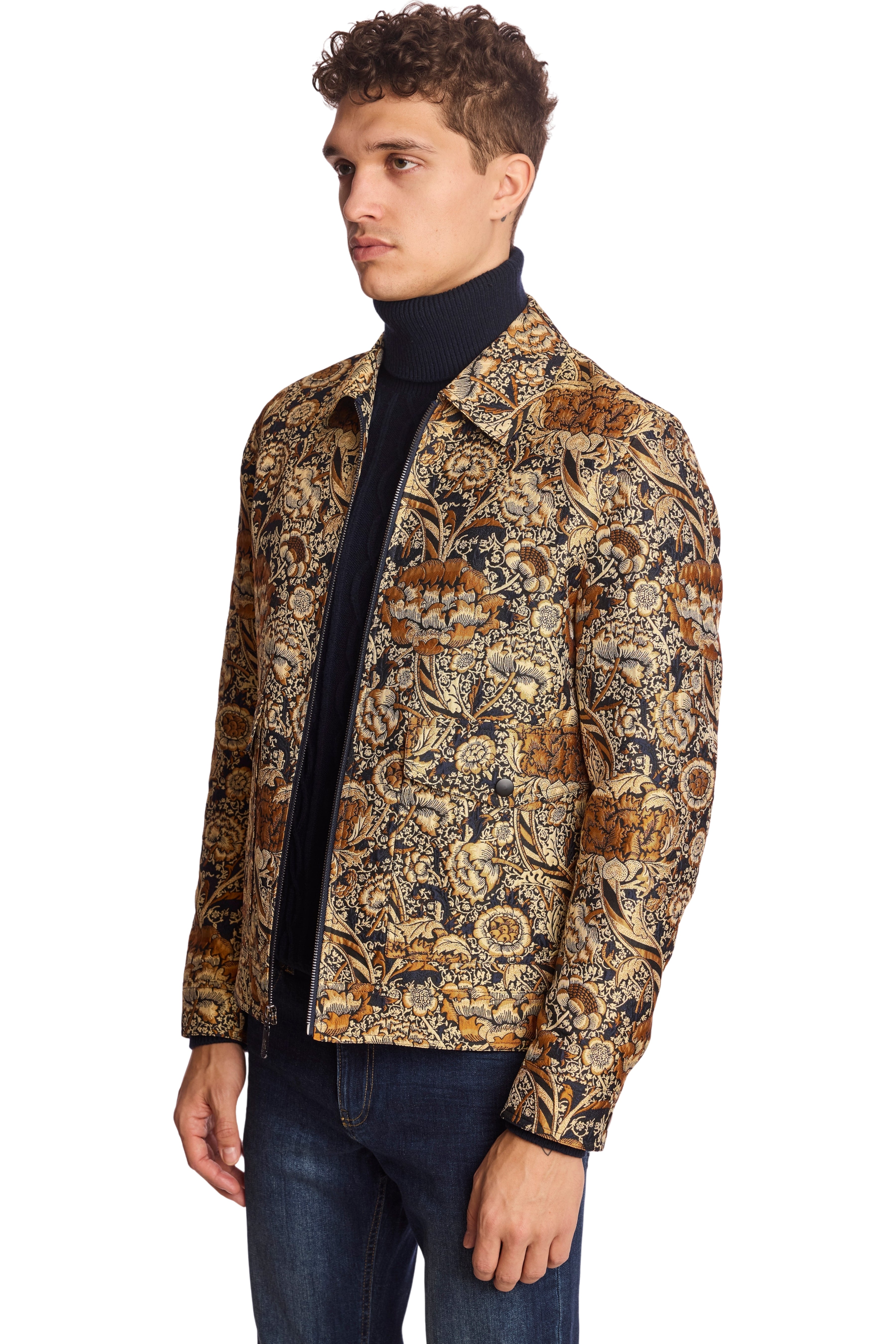 Milo Bomber Jacket - Golden Navy Multi