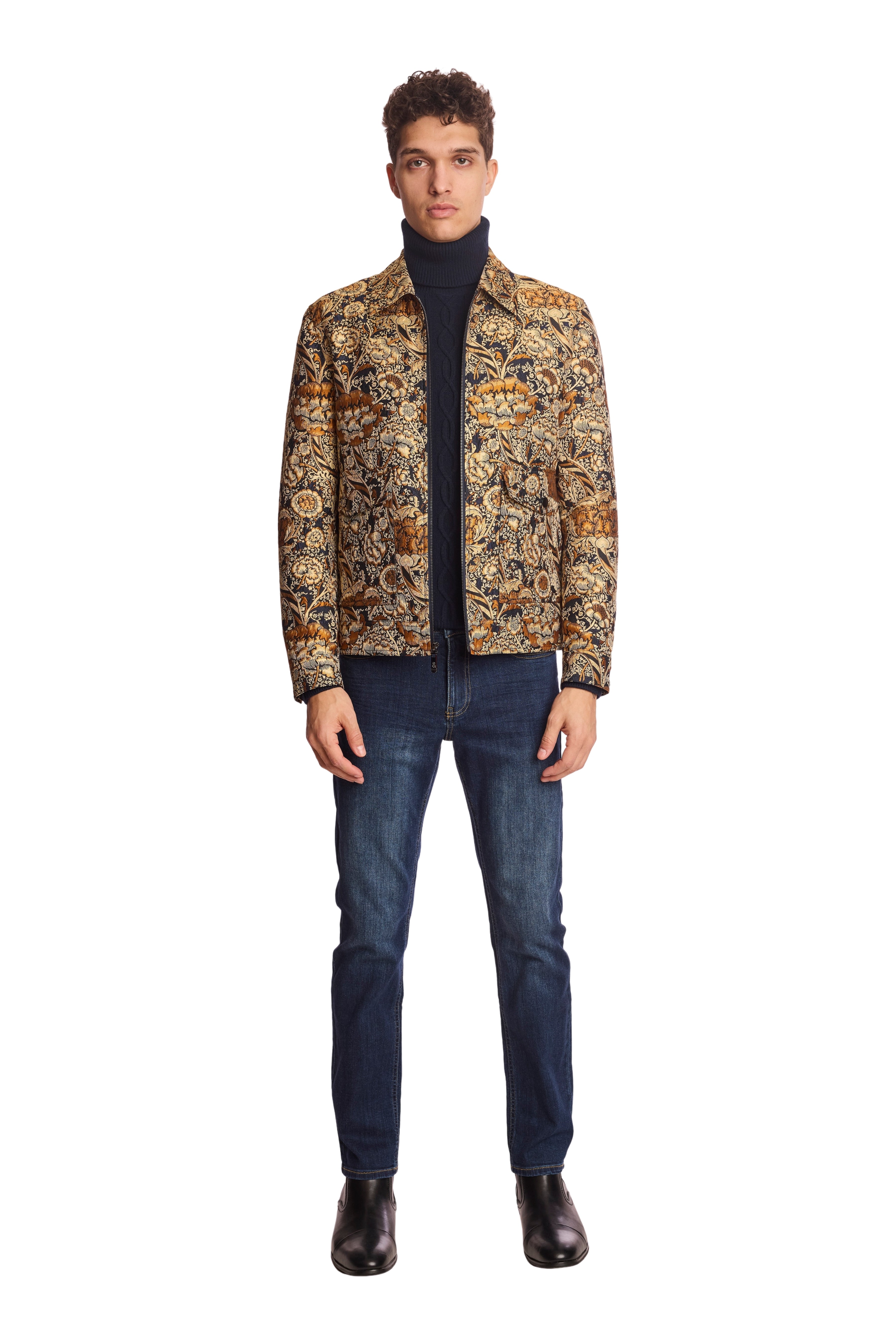 Milo Bomber Jacket - Golden Navy Multi