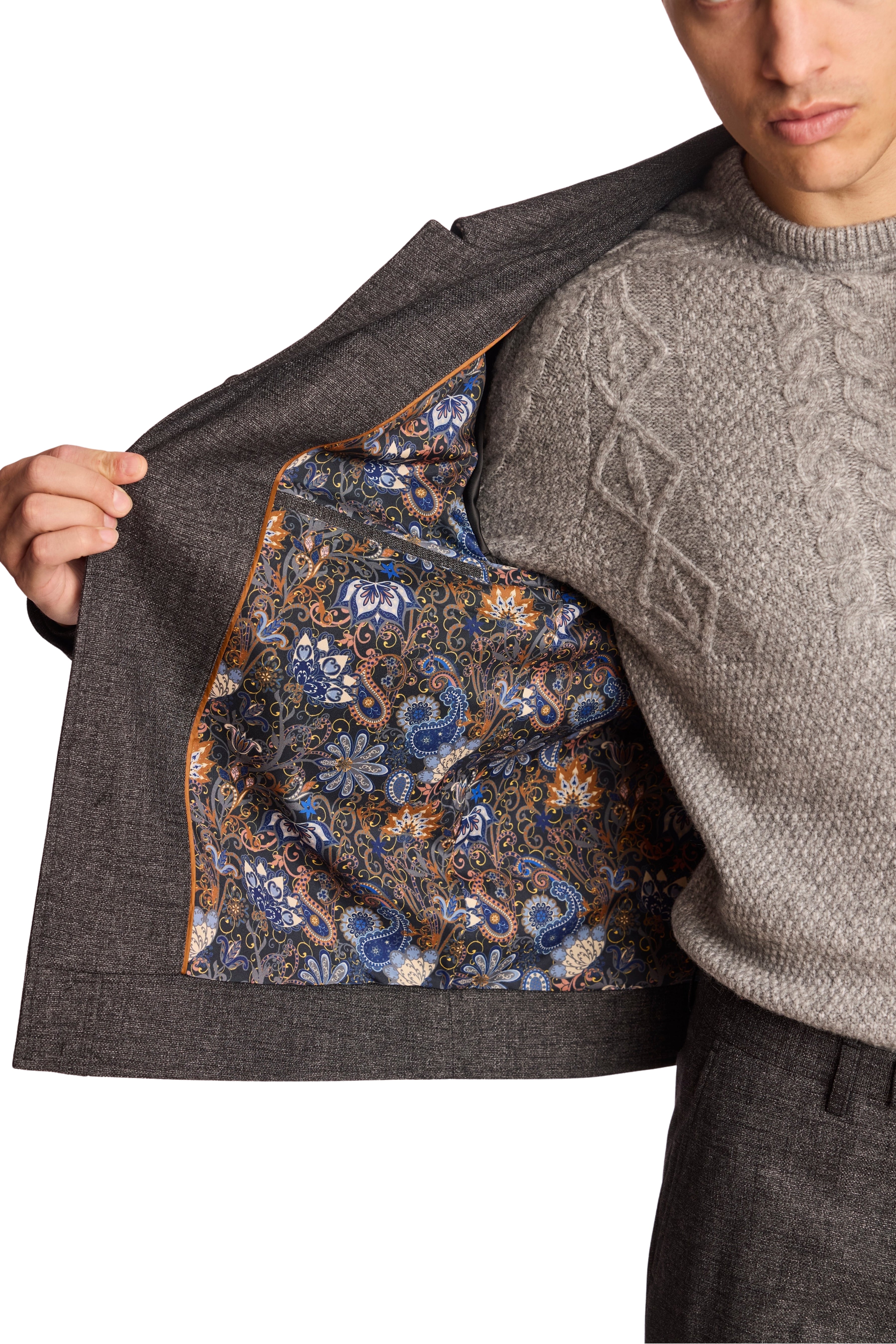 Hilo Button Jacket - Charcoal