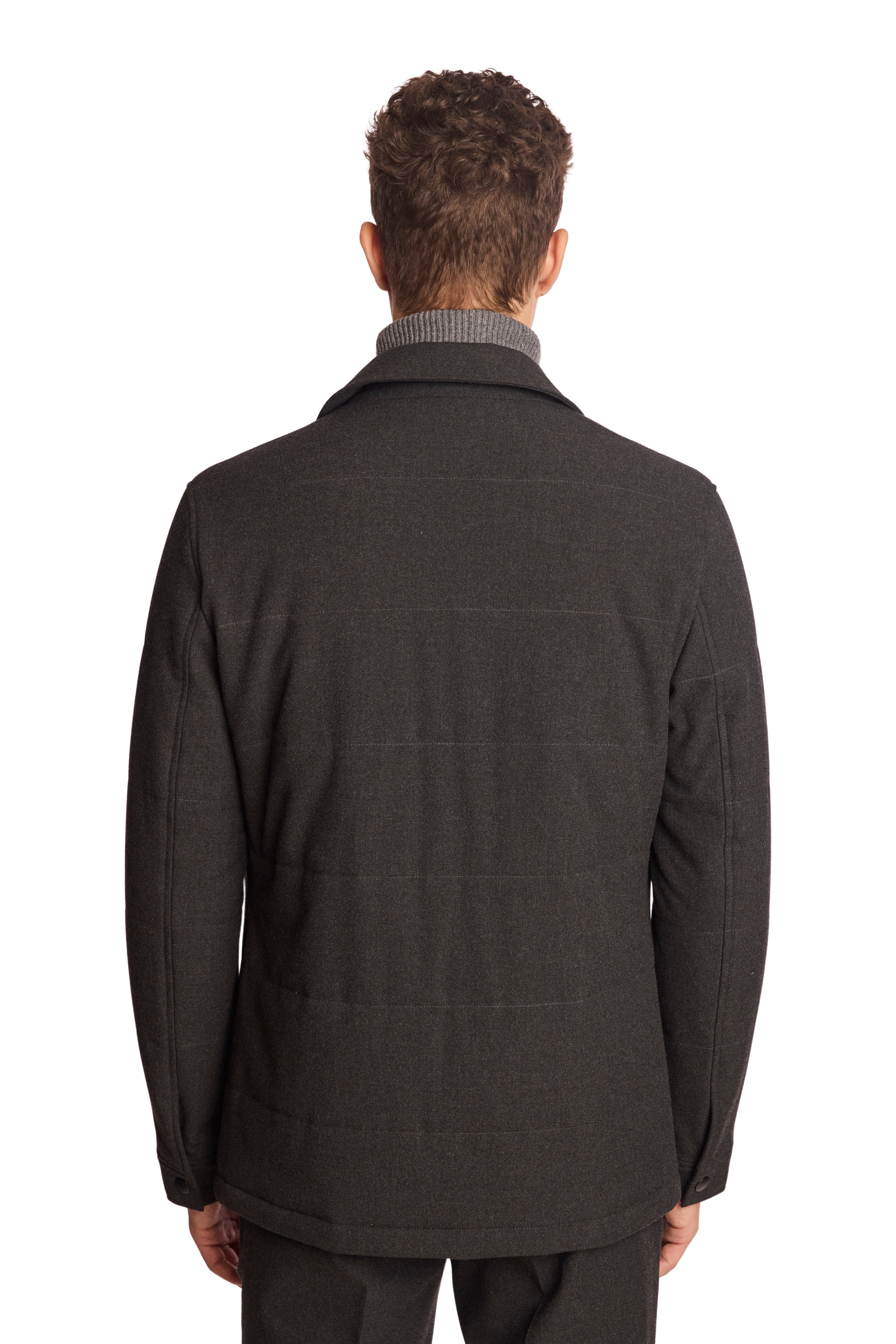 Quincy Quilted Jacket - Charcoal Grey