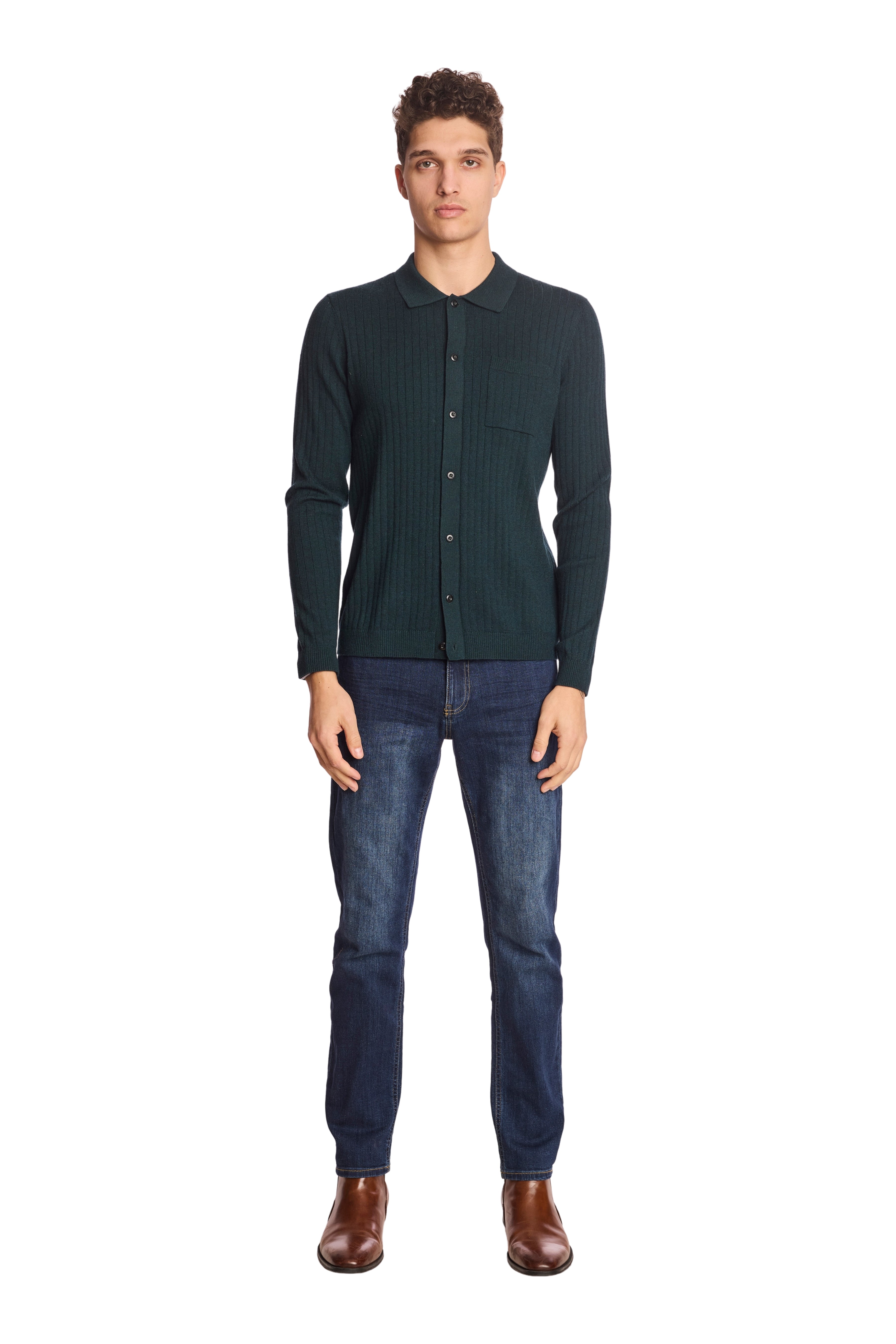 Full Placket Polo - Jungle