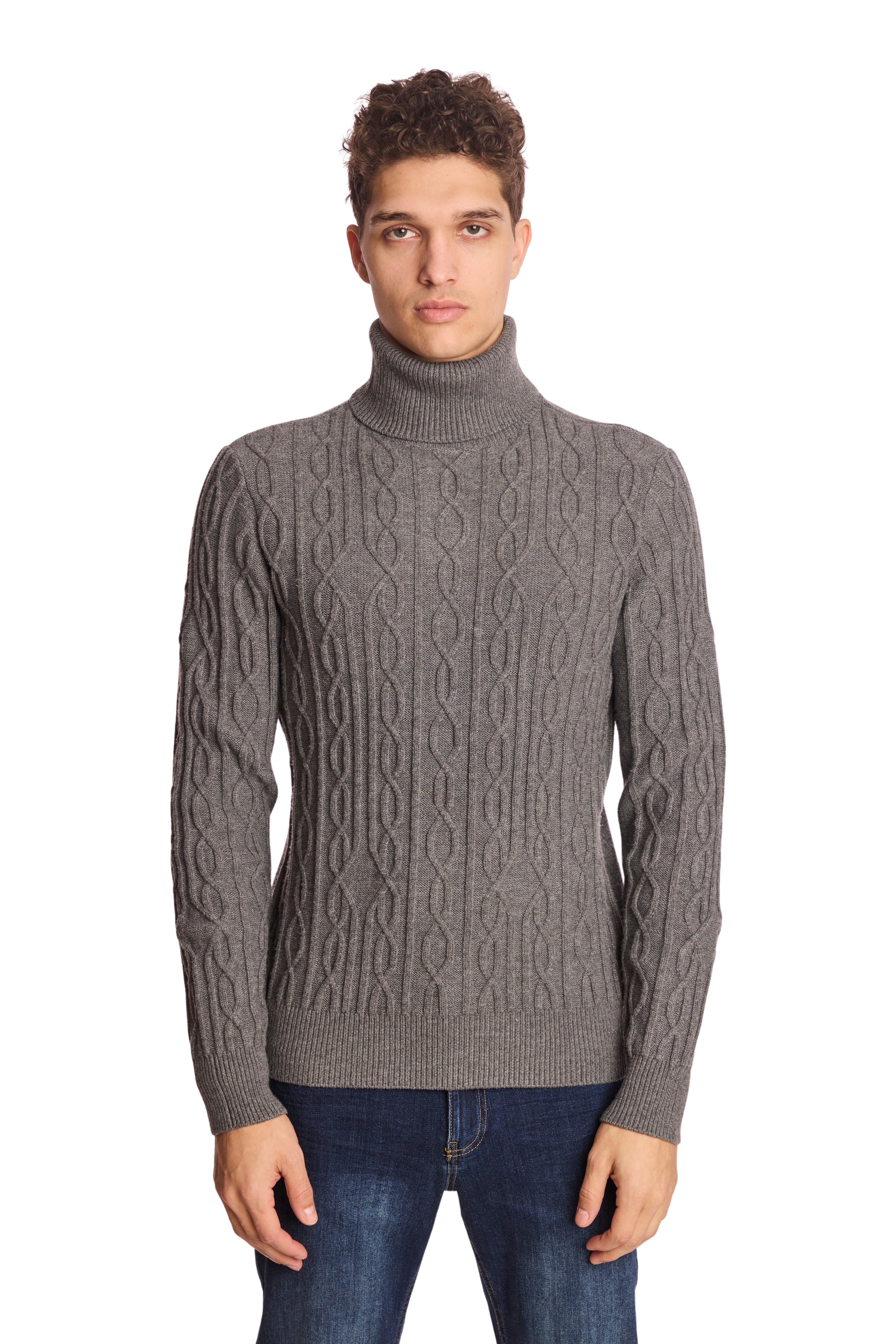 Chunky Turtleneck - Wolf Grey