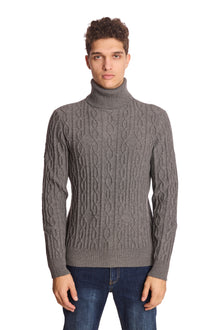  Chunky Turtleneck - Wolf Grey