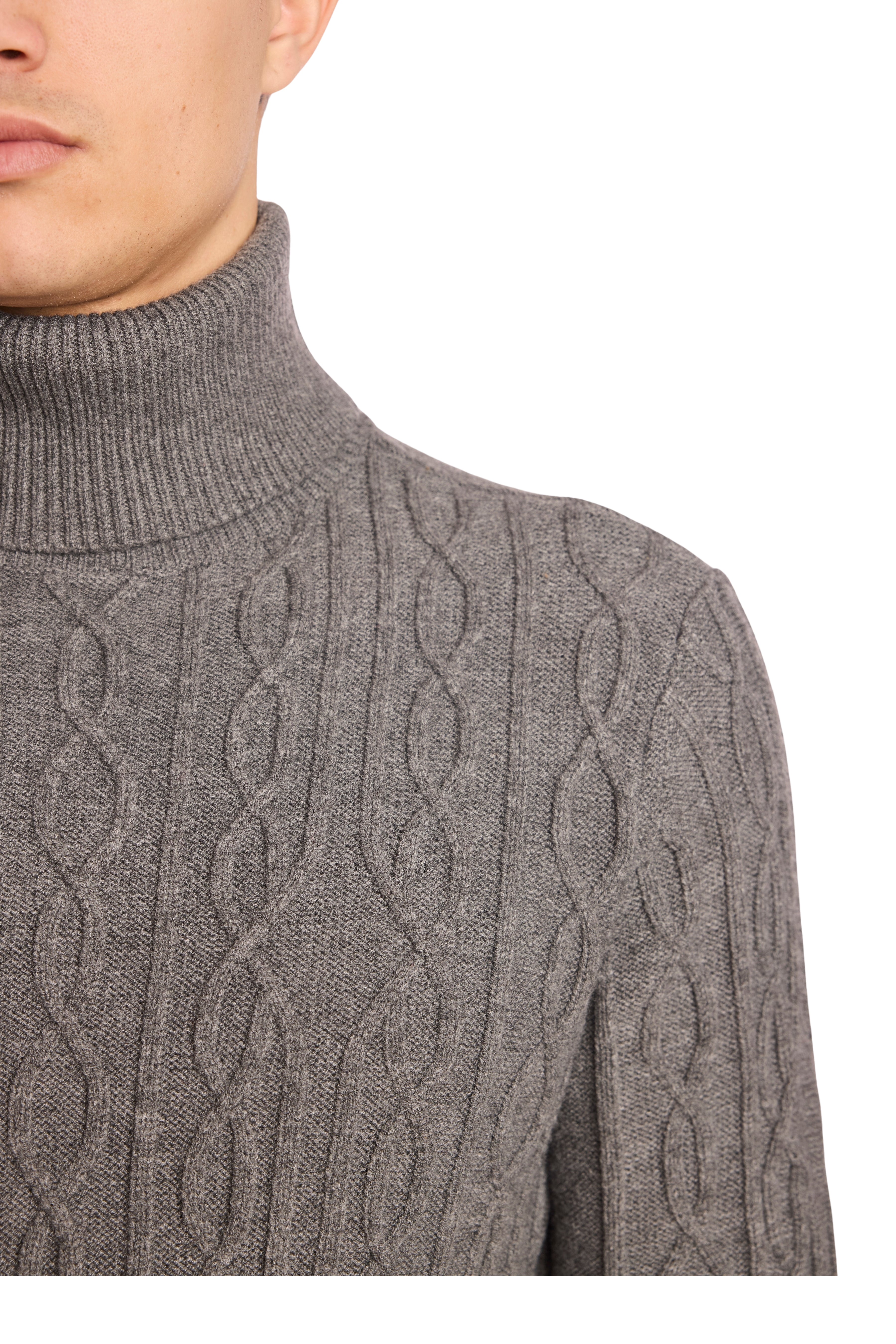 Chunky Turtleneck - Wolf Grey