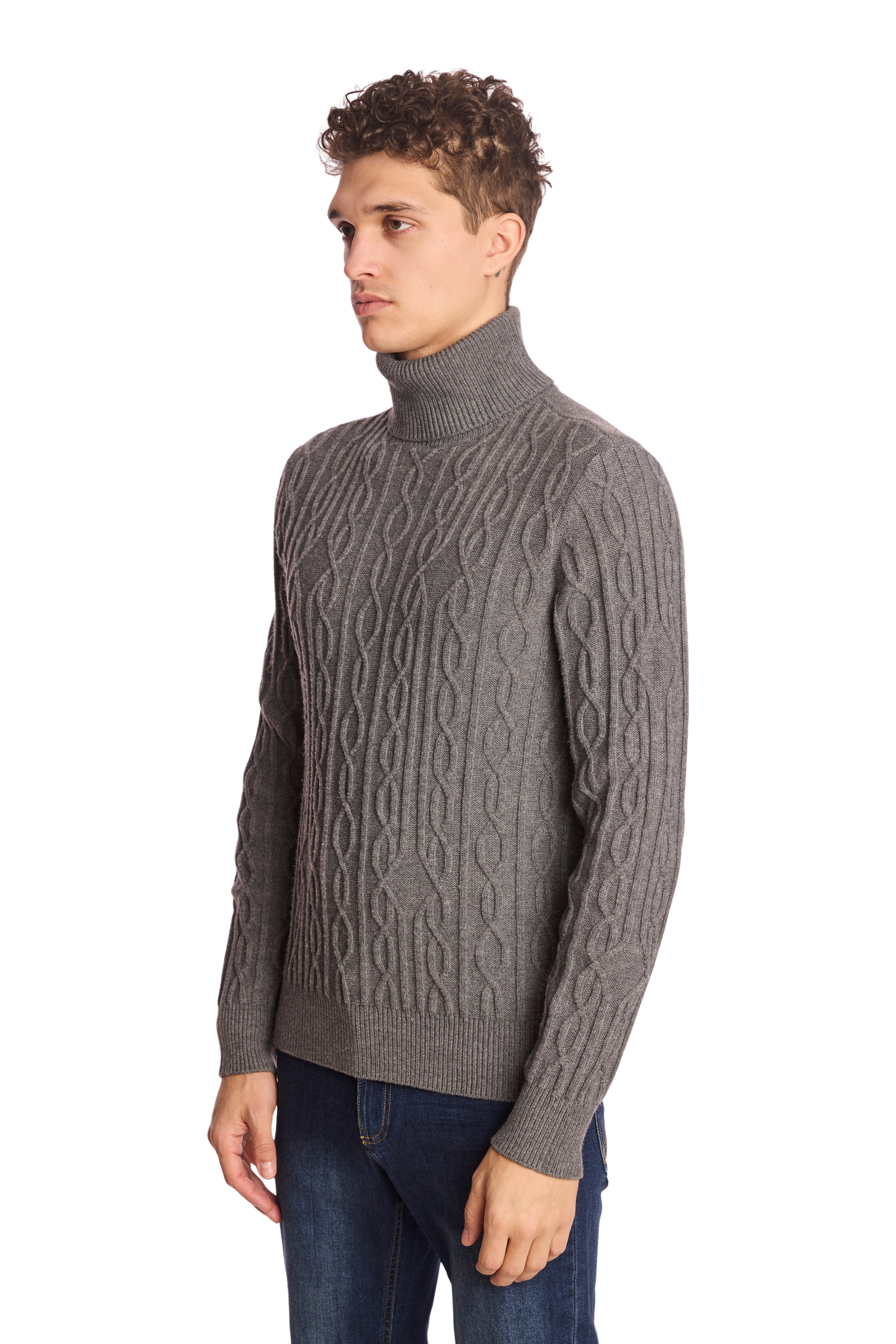 Chunky Turtleneck - Wolf Grey