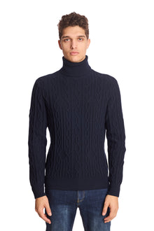  Chunky Turtleneck - Sapphire Navy