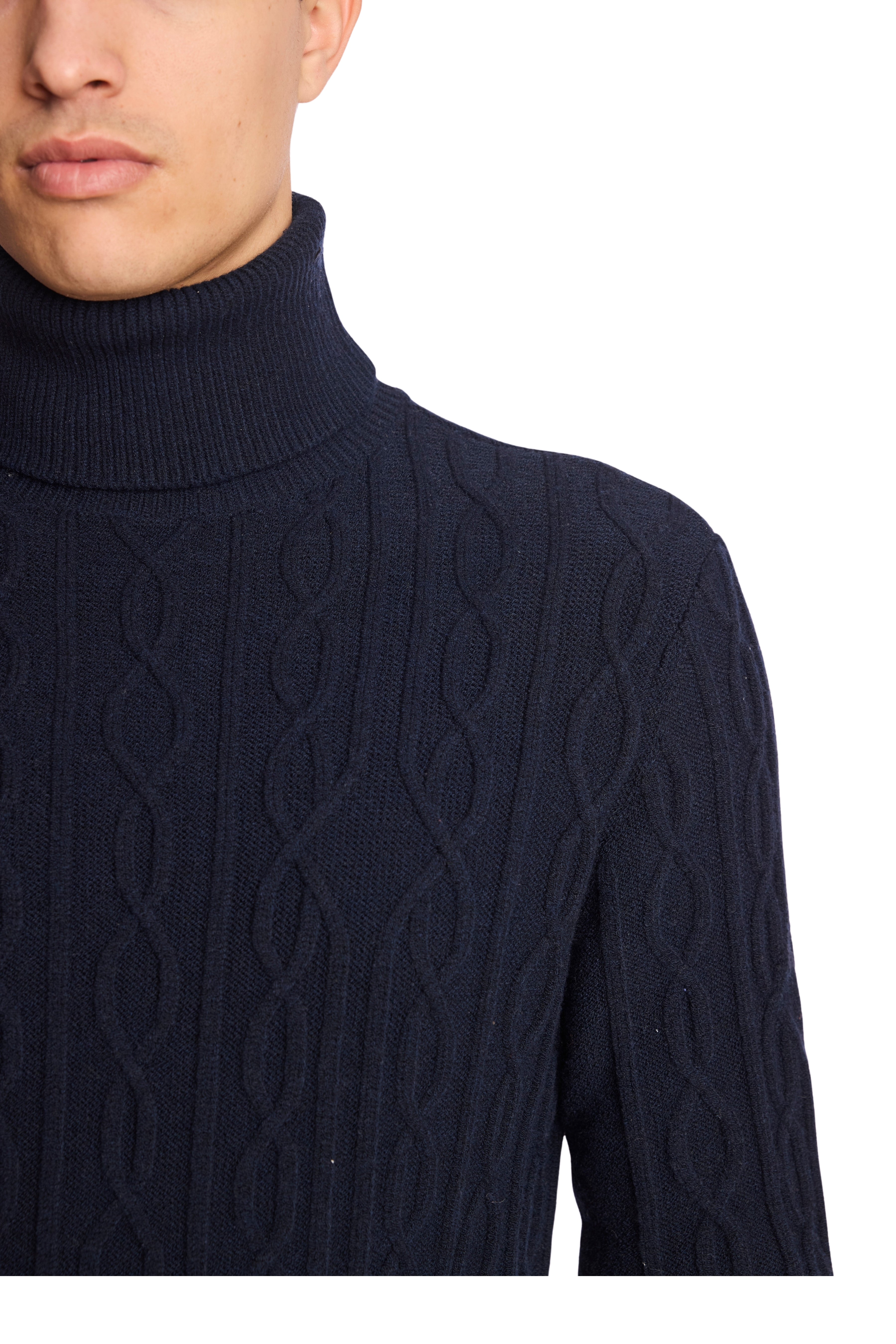 Chunky Turtleneck - Sapphire Navy