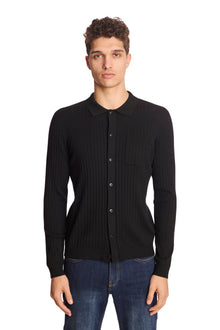  Full Placket Polo - Black Onyx
