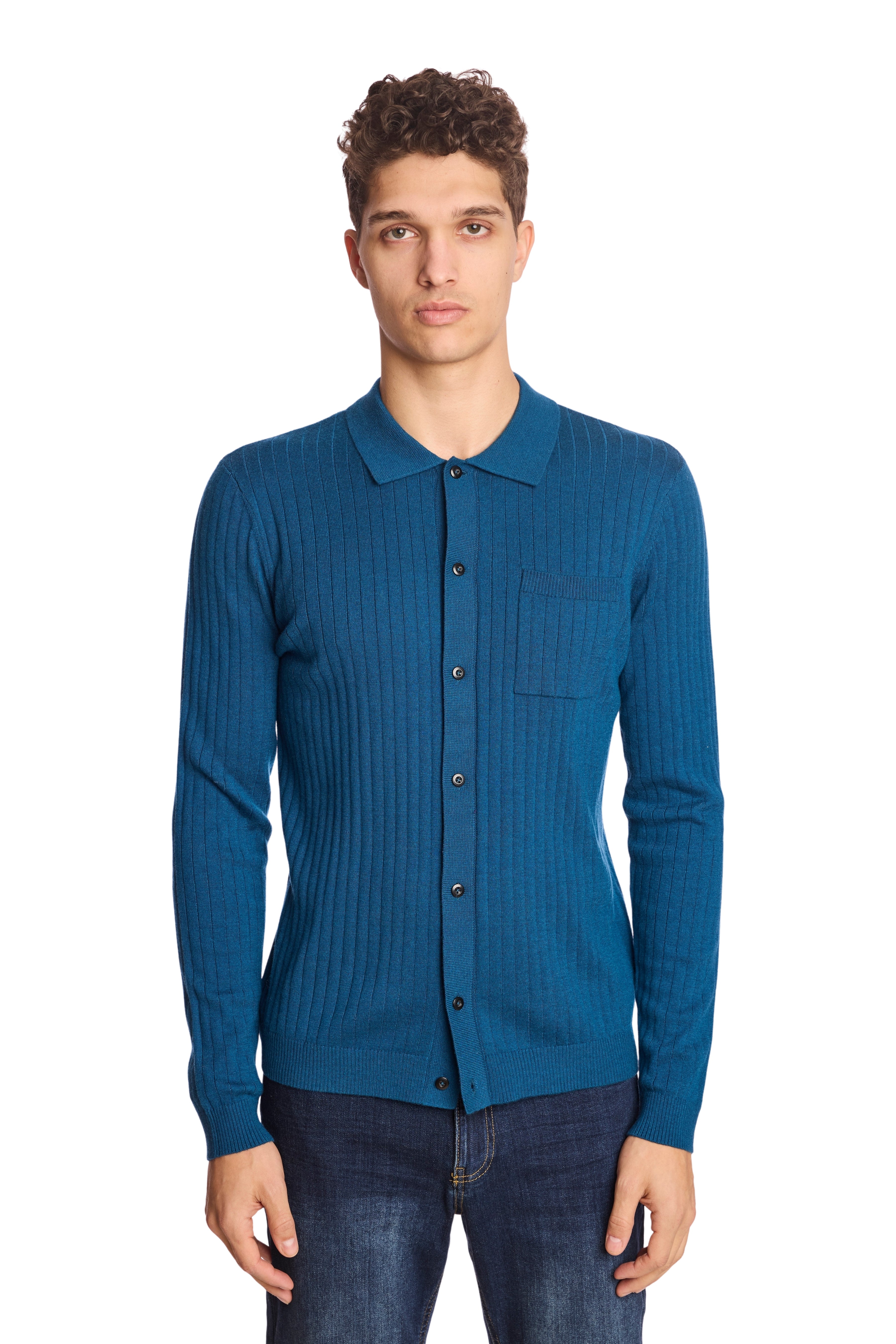 Full Placket Polo - Transformative Teal