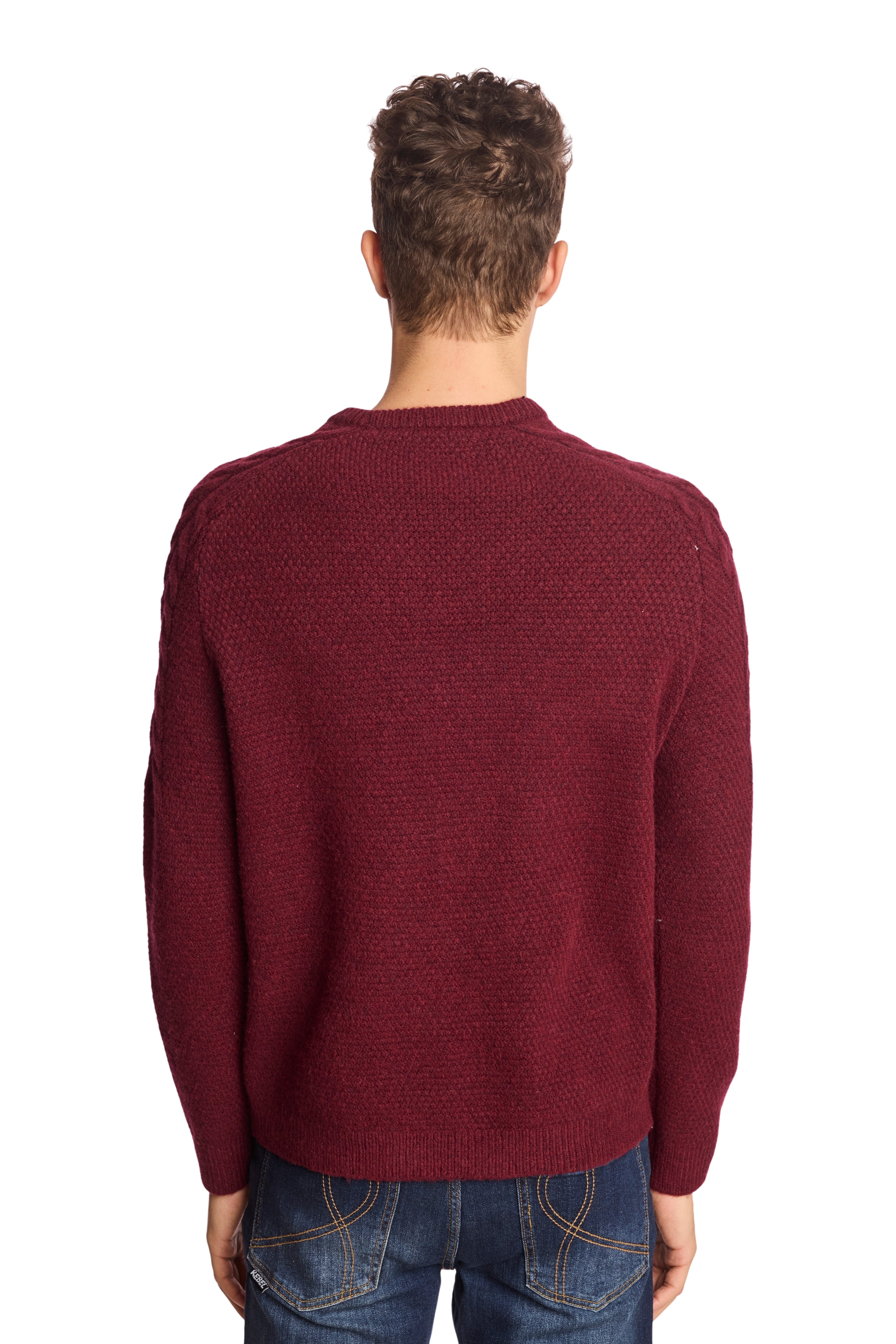 Crewneck Sweater - Dark Maroon