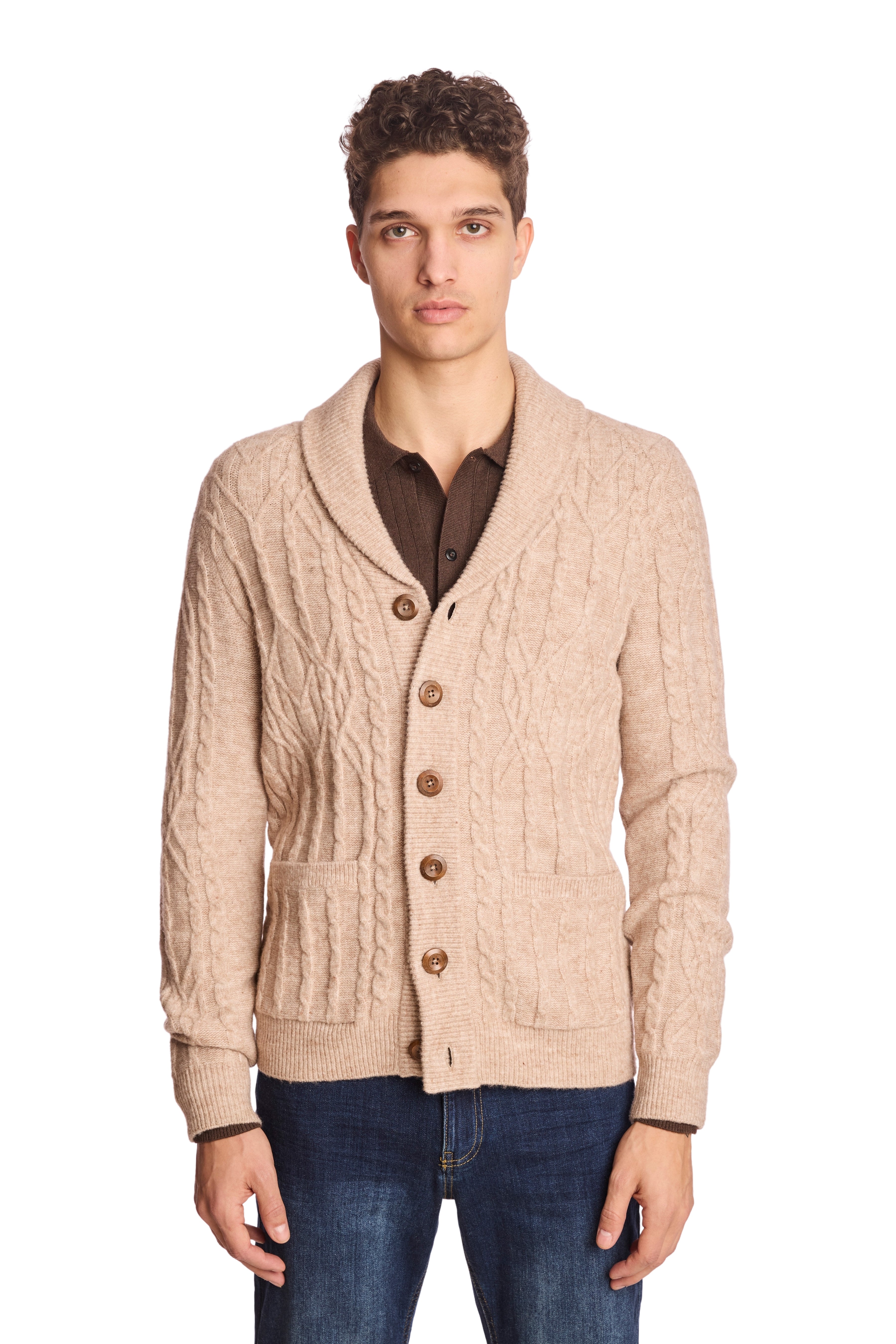 Shawl Collar Cardigan - Mist