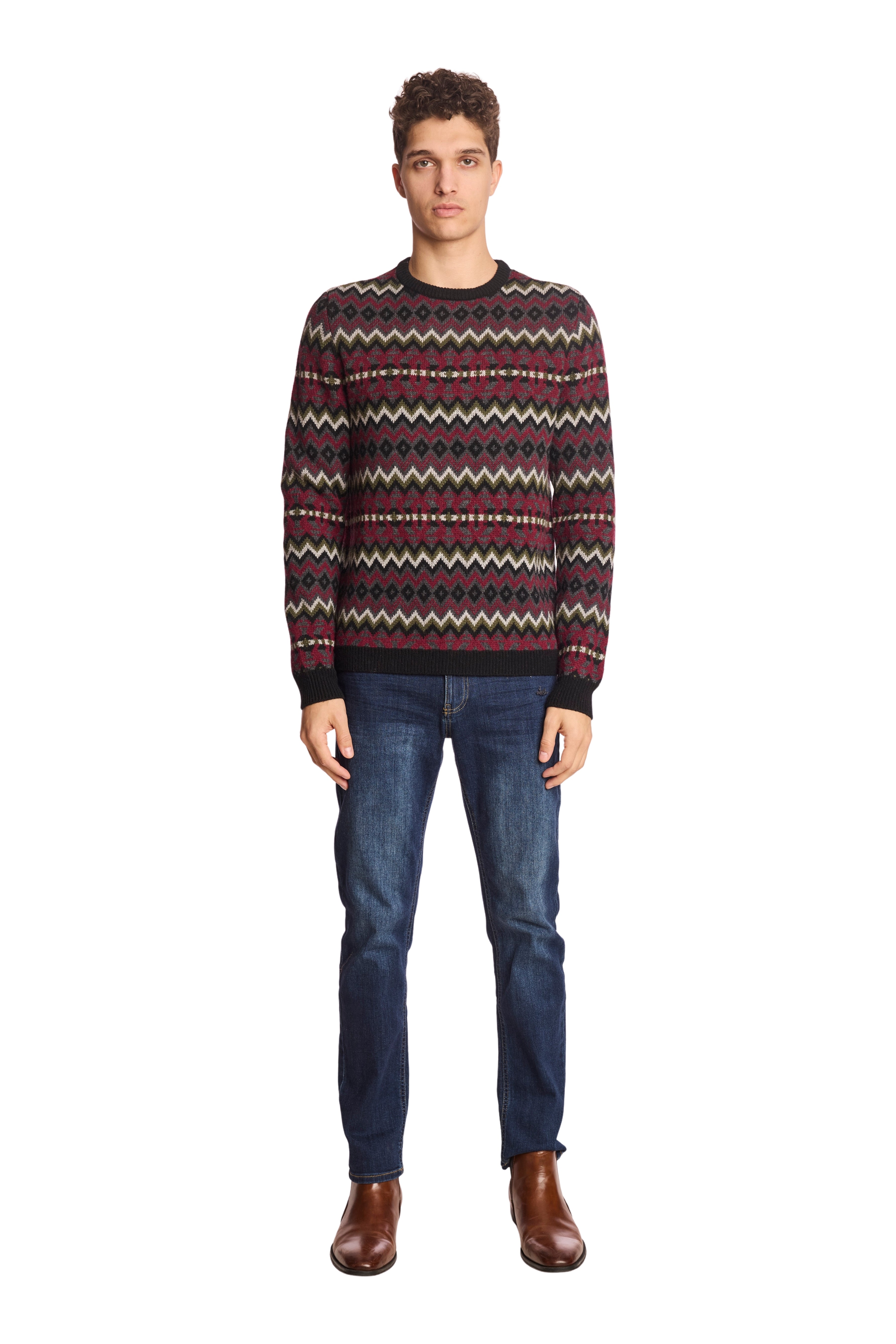 Crewneck Sweater - Black Cherries