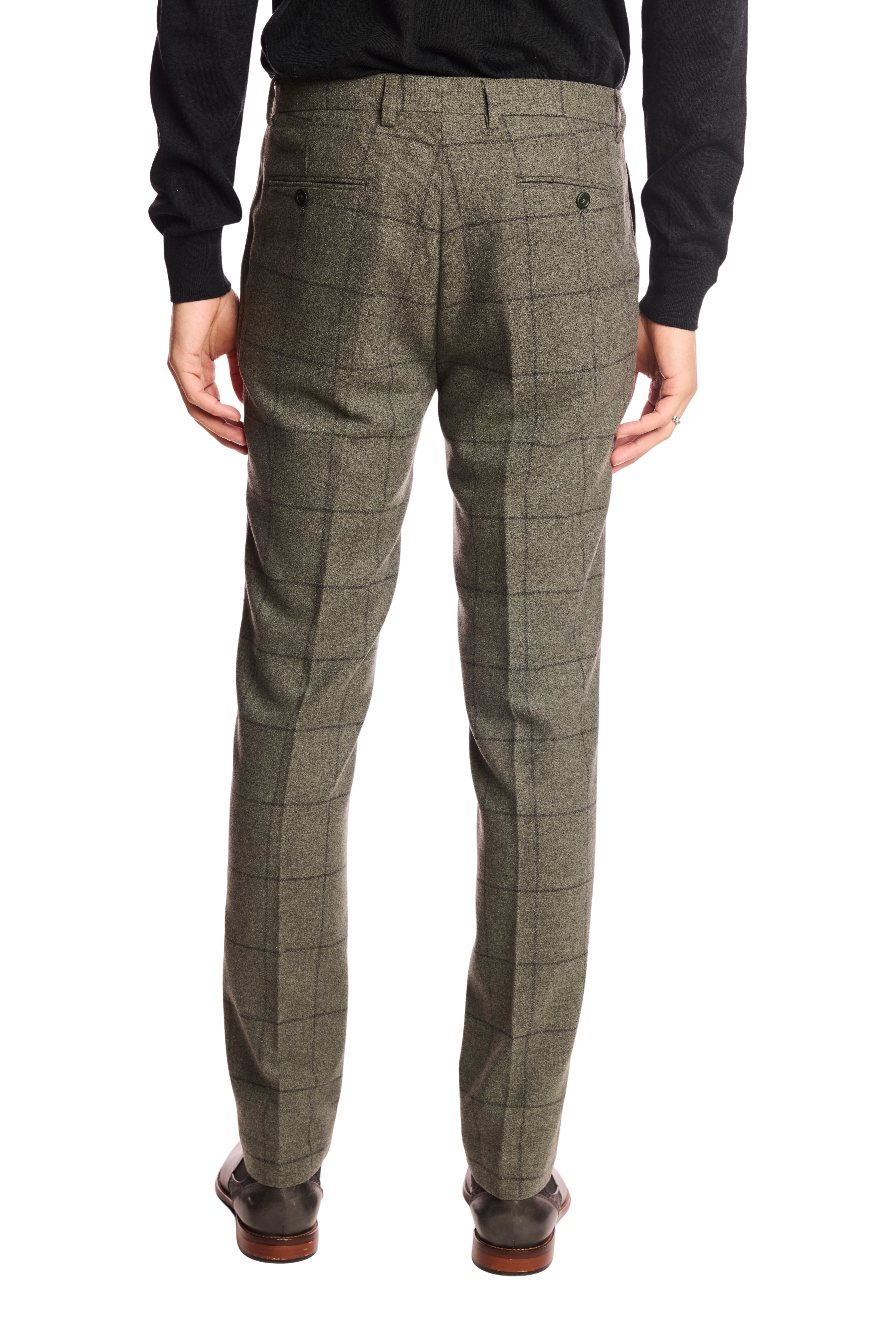 Downing pants - slim - Sage Windowpane