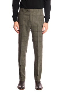  Downing pants - slim - Sage Windowpane