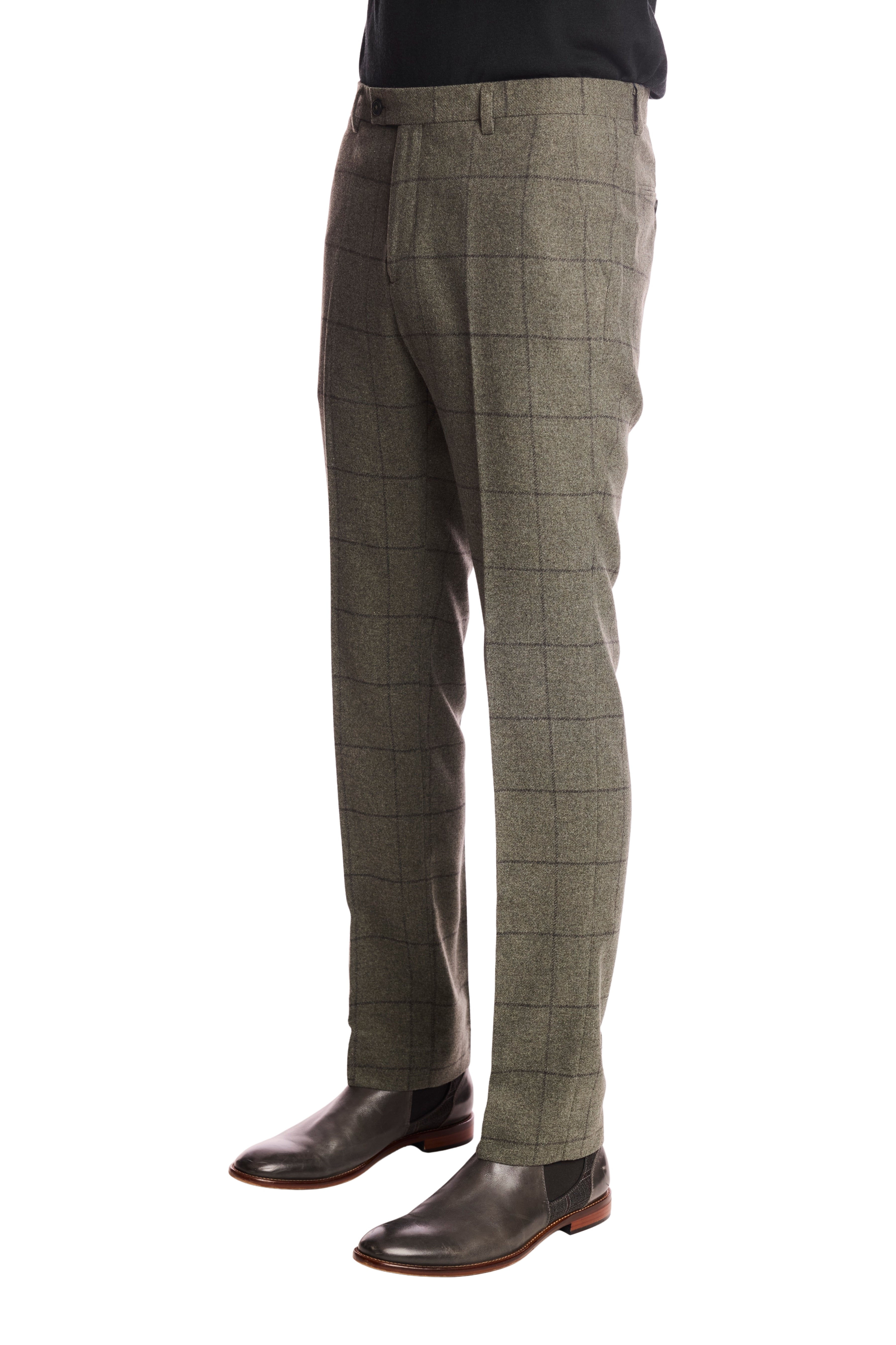 Downing pants - slim - Sage Windowpane