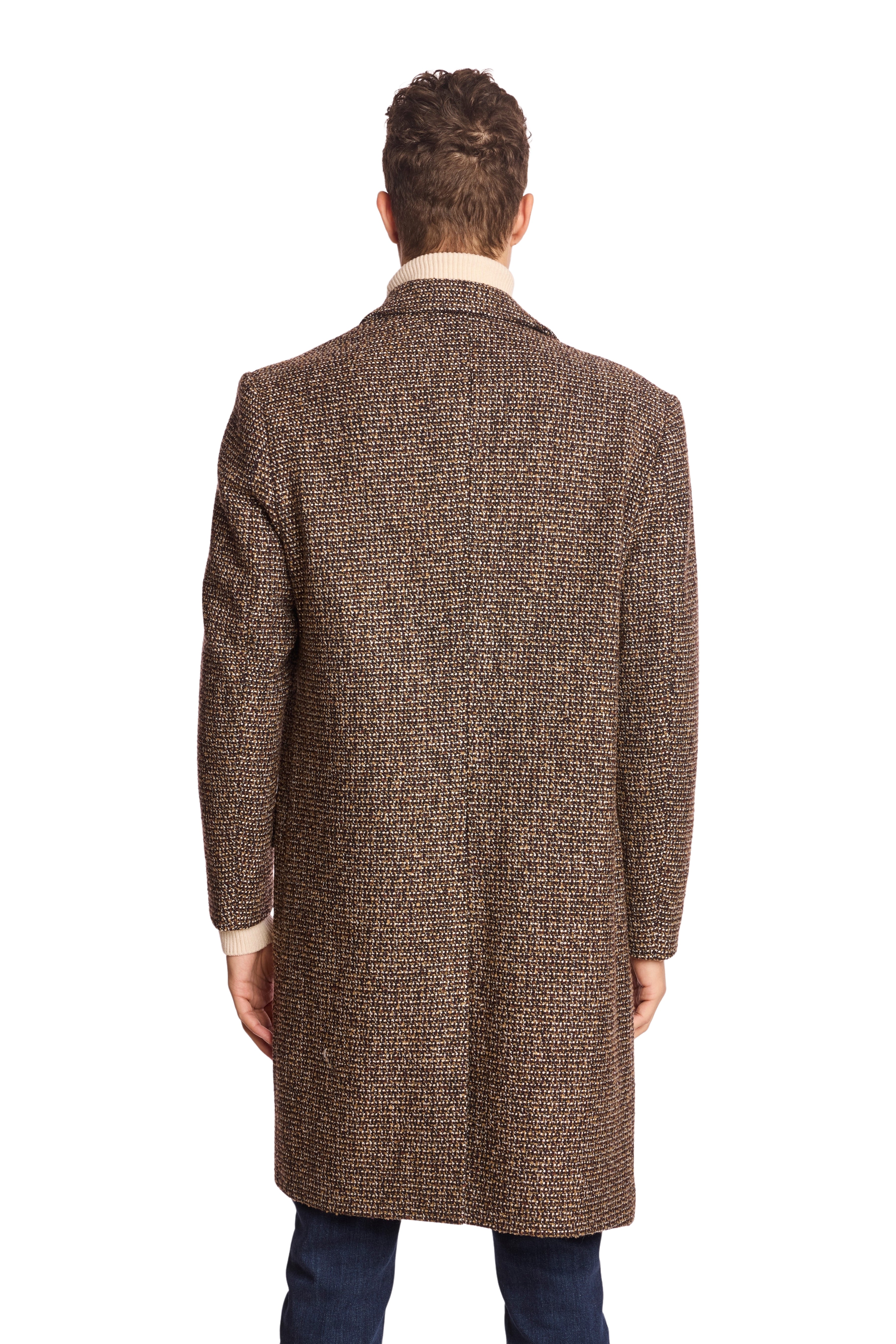 Big Boy Overcoat - Brown Army White