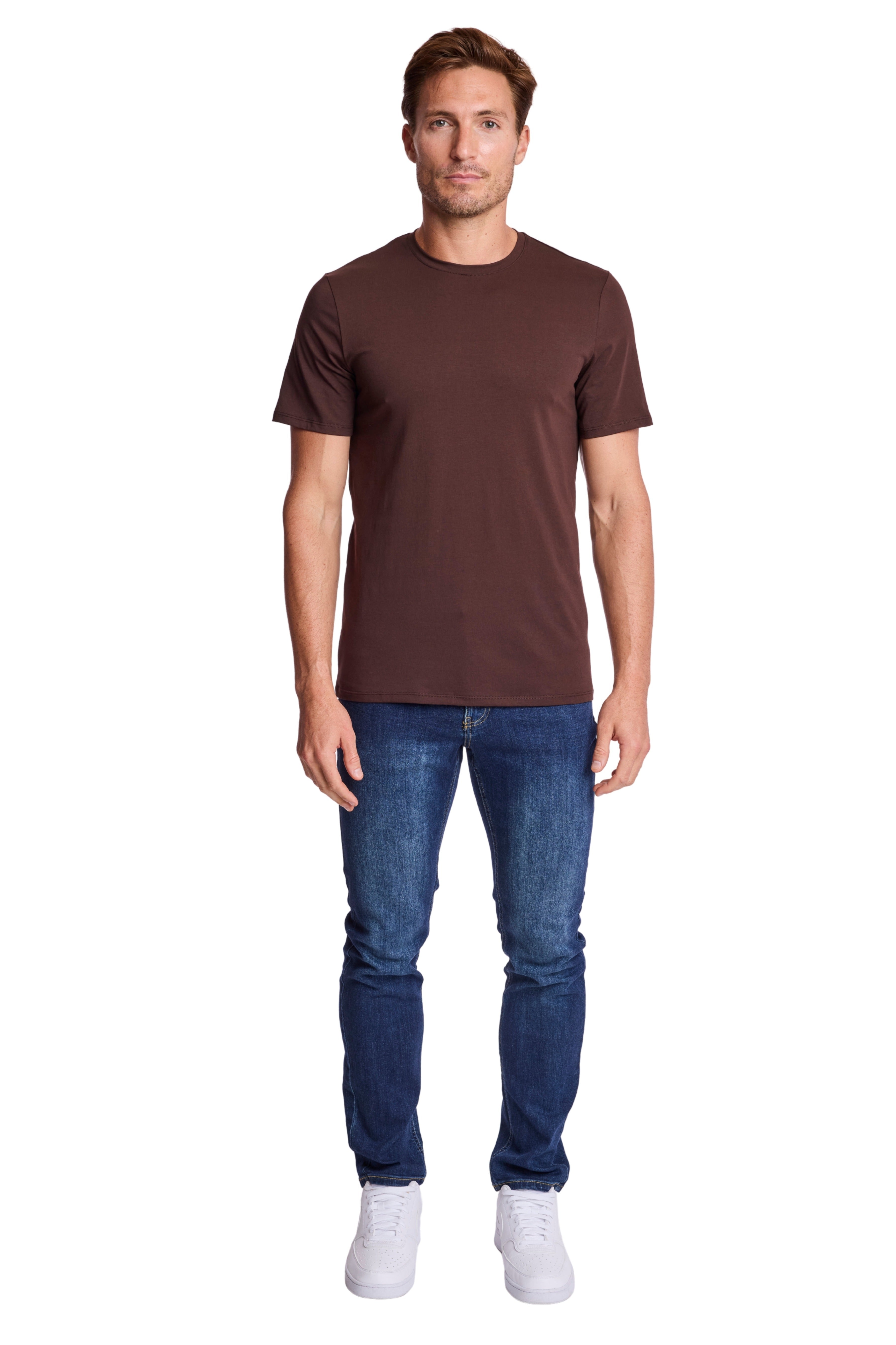 Lucas Crew T - Dark Brown