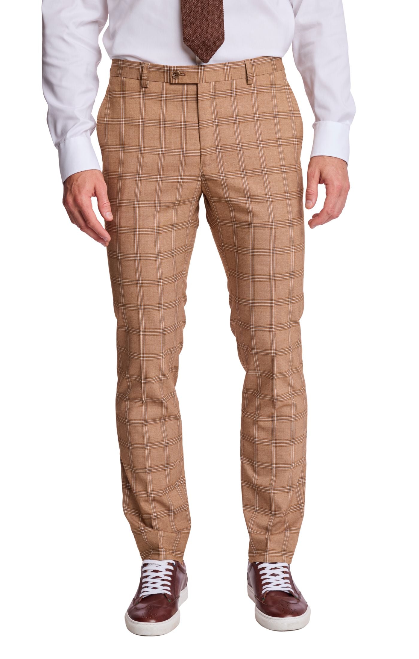 Downing Pants - slim - Chocolate Kombucha Check