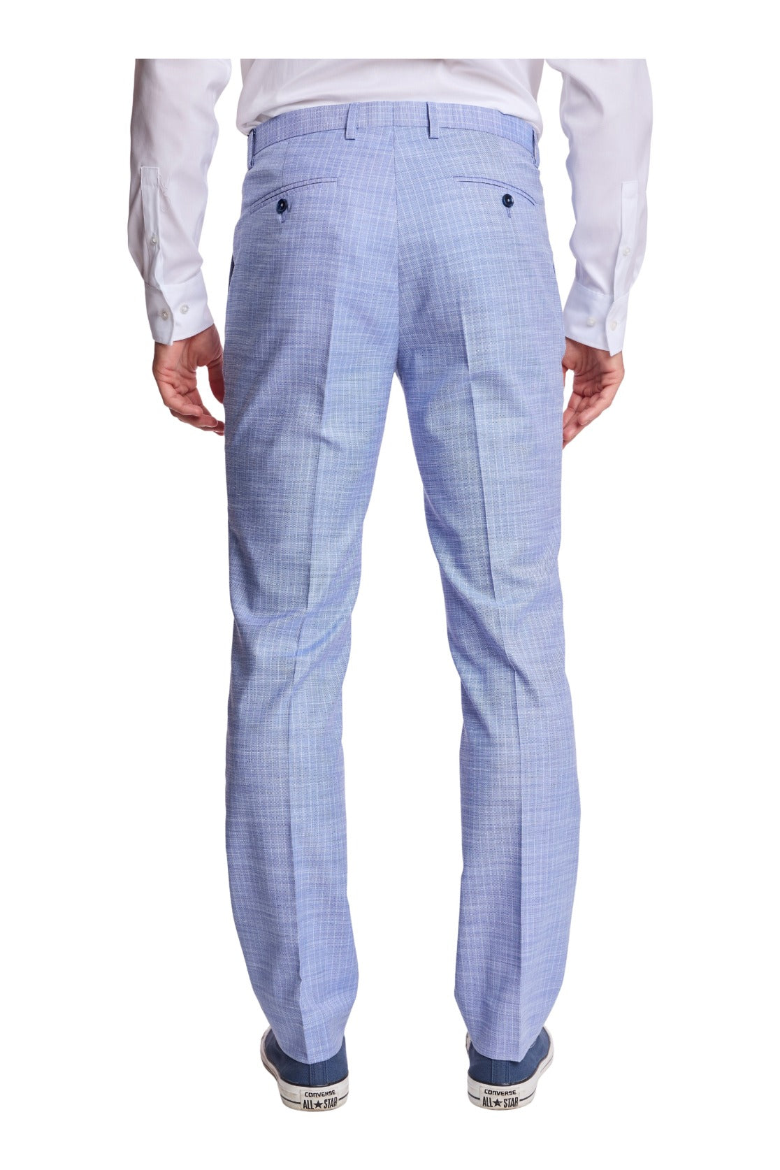 Downing Pants - slim - Blue White Pinstripe