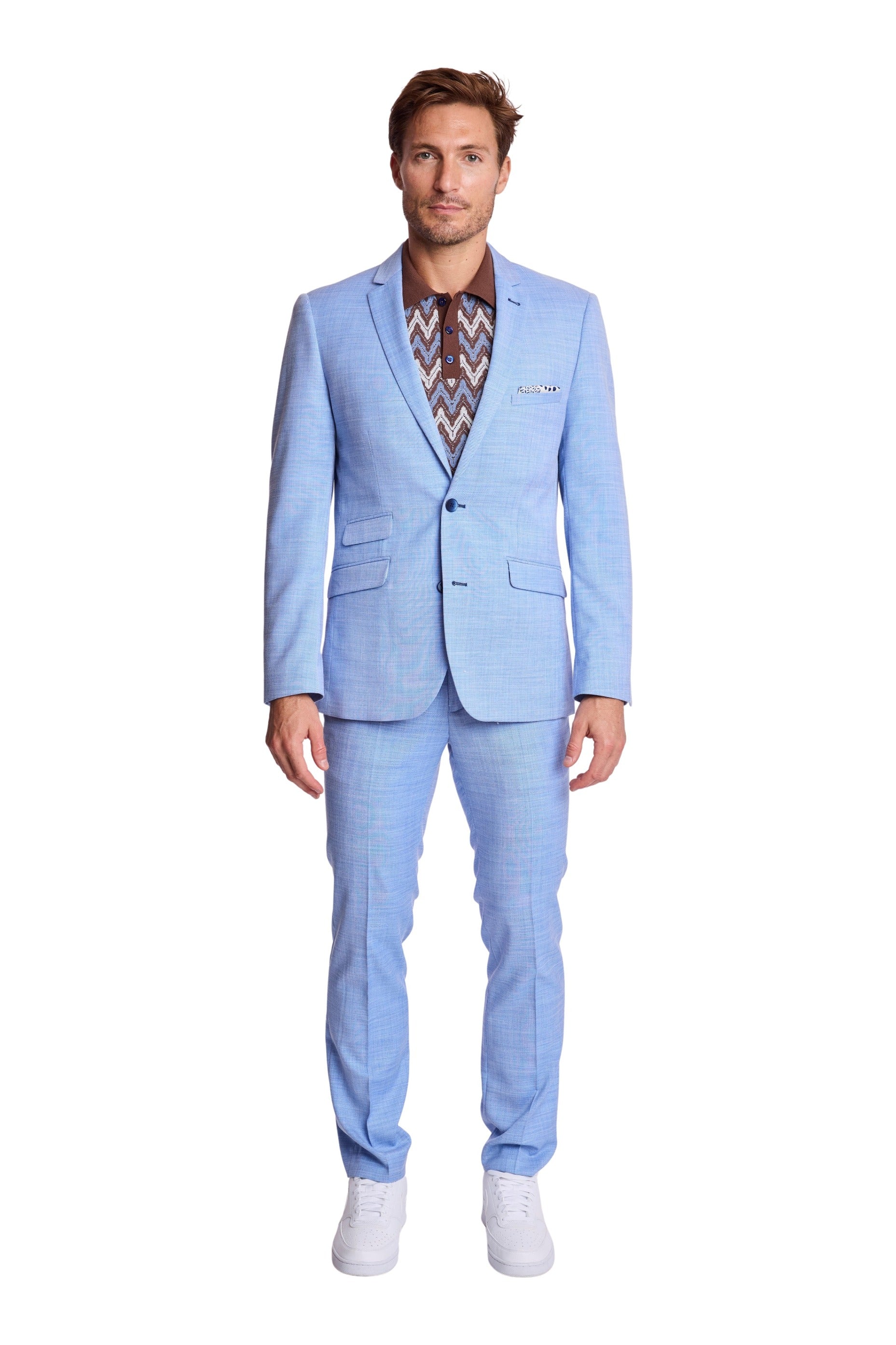 Downing Pants - slim - Blue Ice Shark