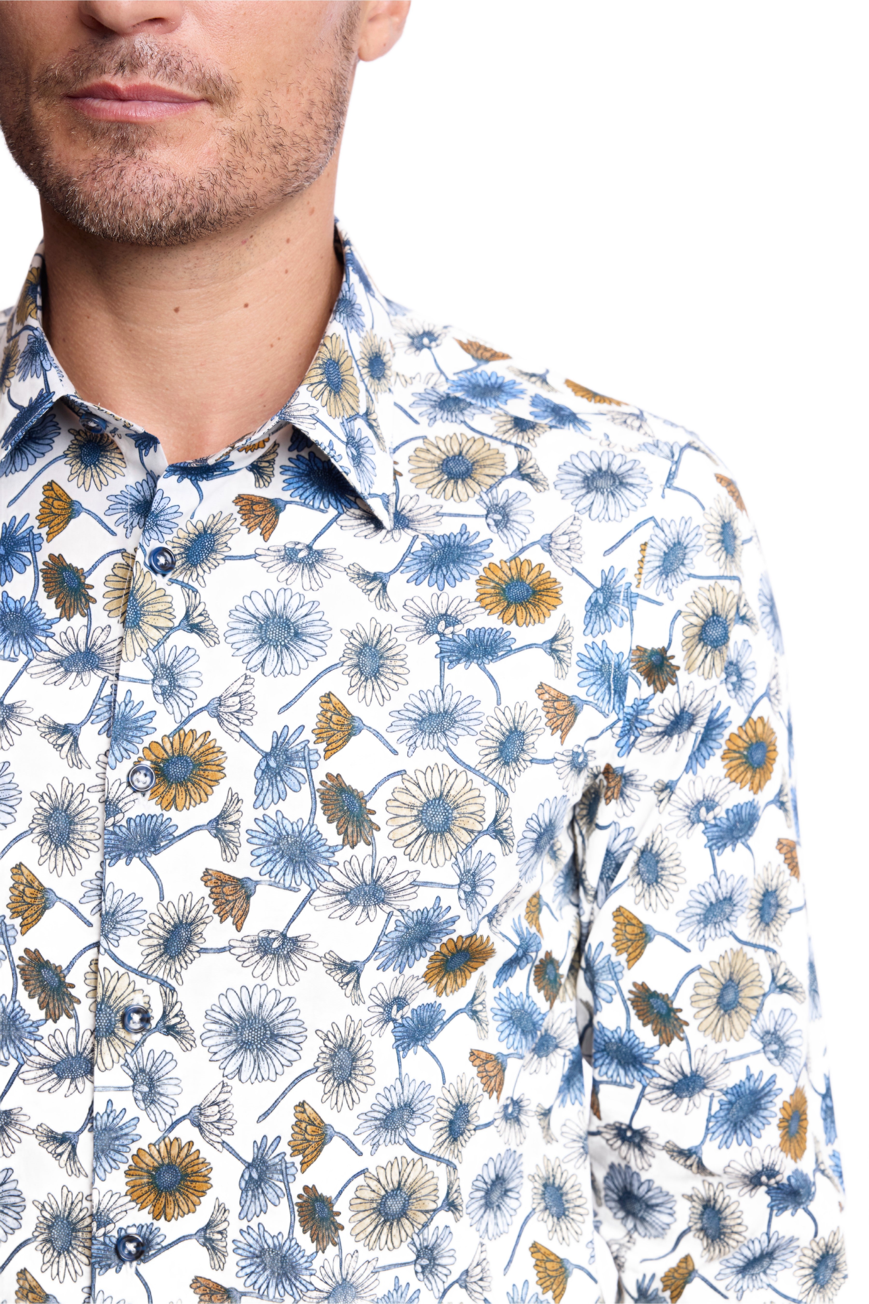 Parker Pointed Collar Shirt - Daisy Floral