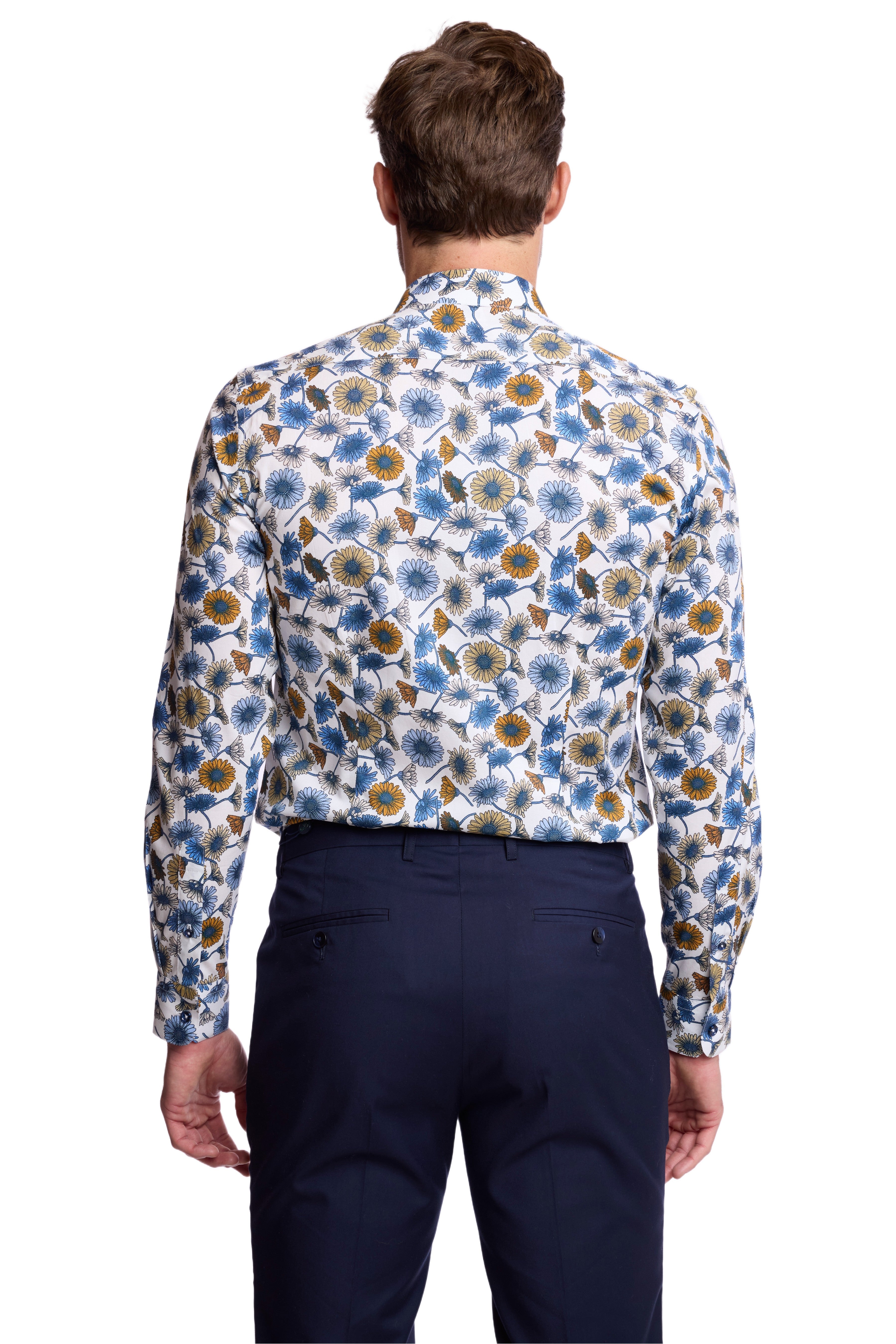 Parker Pointed Collar Shirt - Daisy Floral