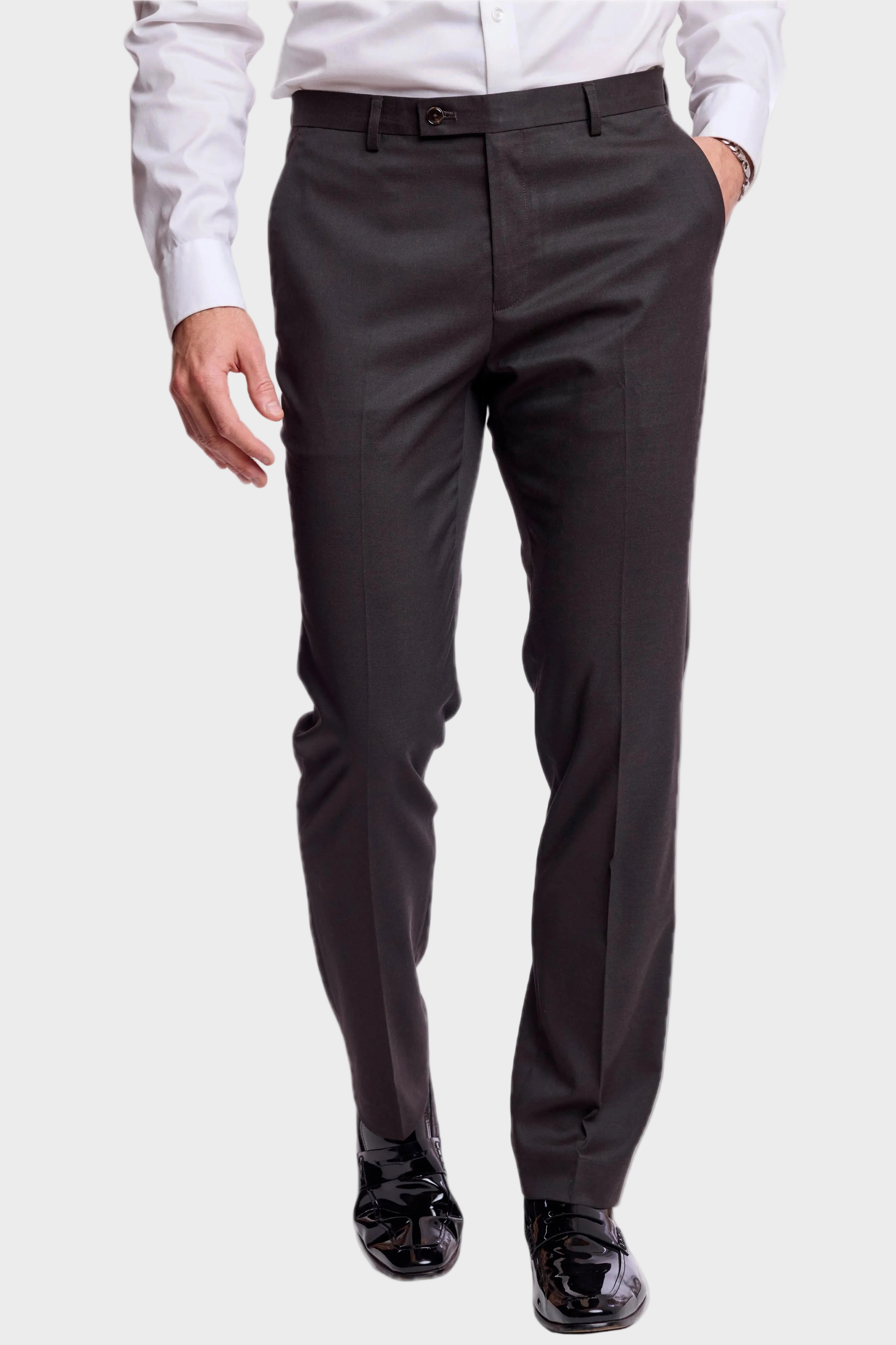 Downing Pants - slim - Dark Chocolate