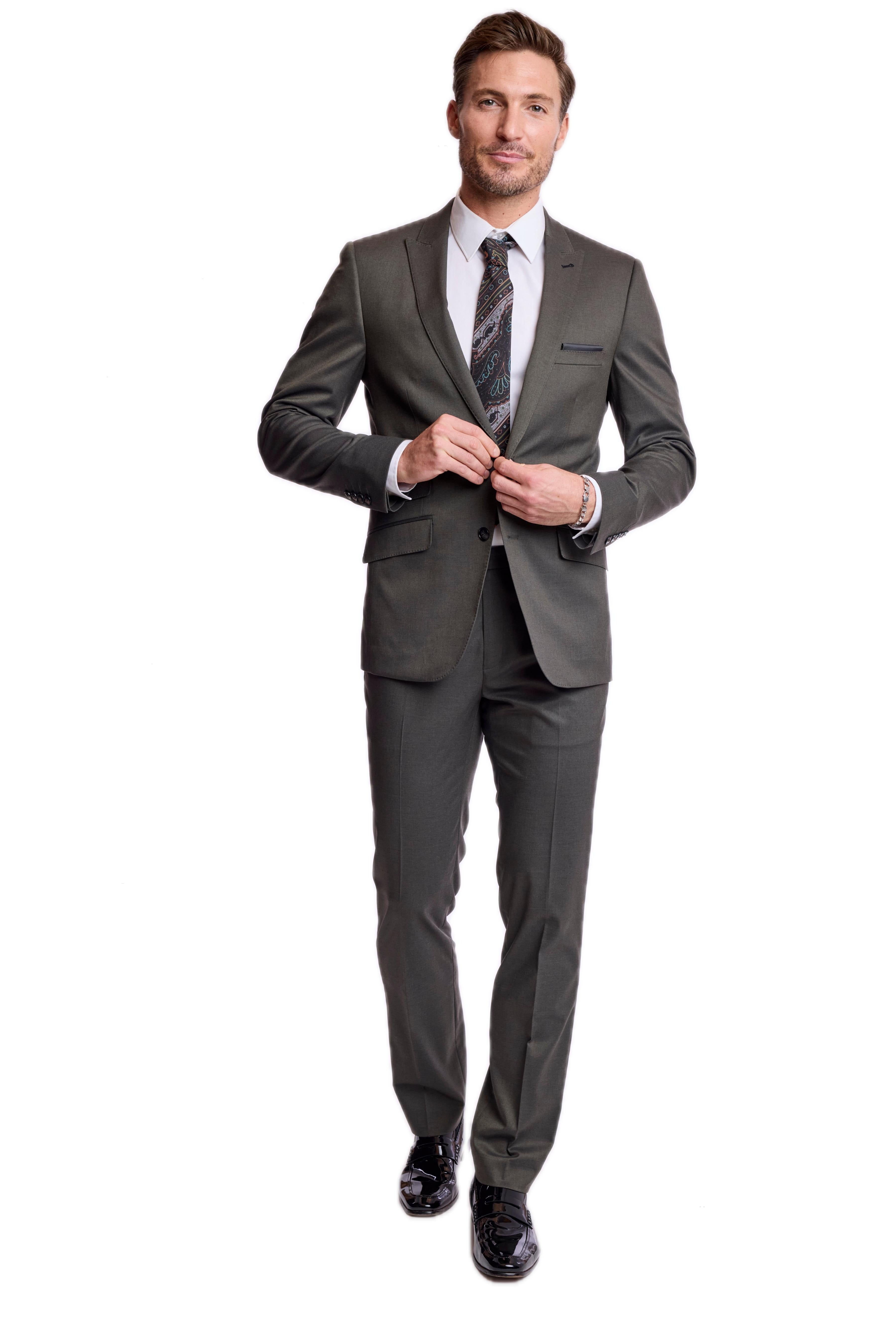 Ashton Peak Jacket - slim - Dark Olive Green