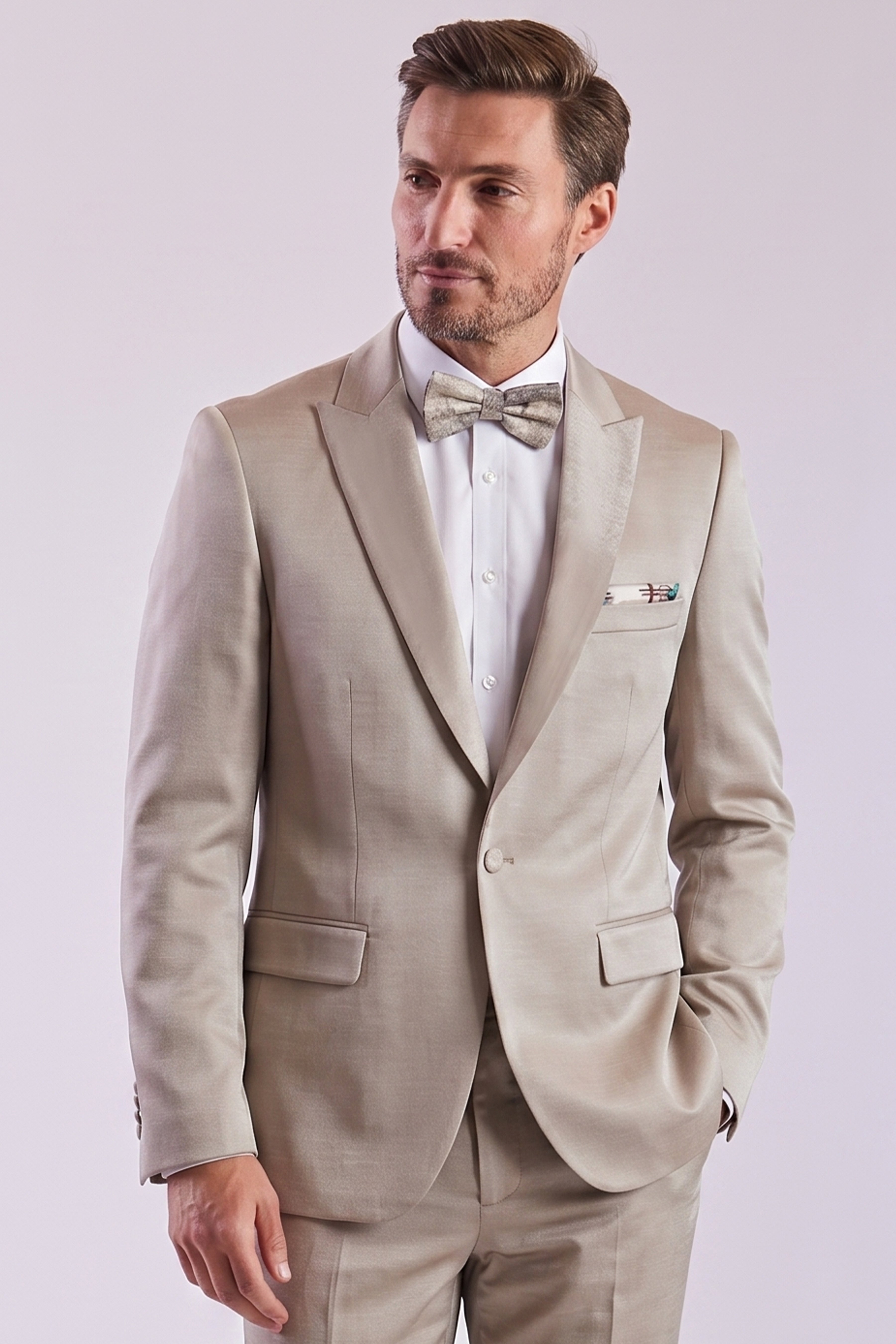 Grosvenor Peak Tux Jacket - slim - Sable Beige