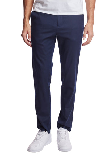 Carlton Chino Pants - slim - Navy Linen