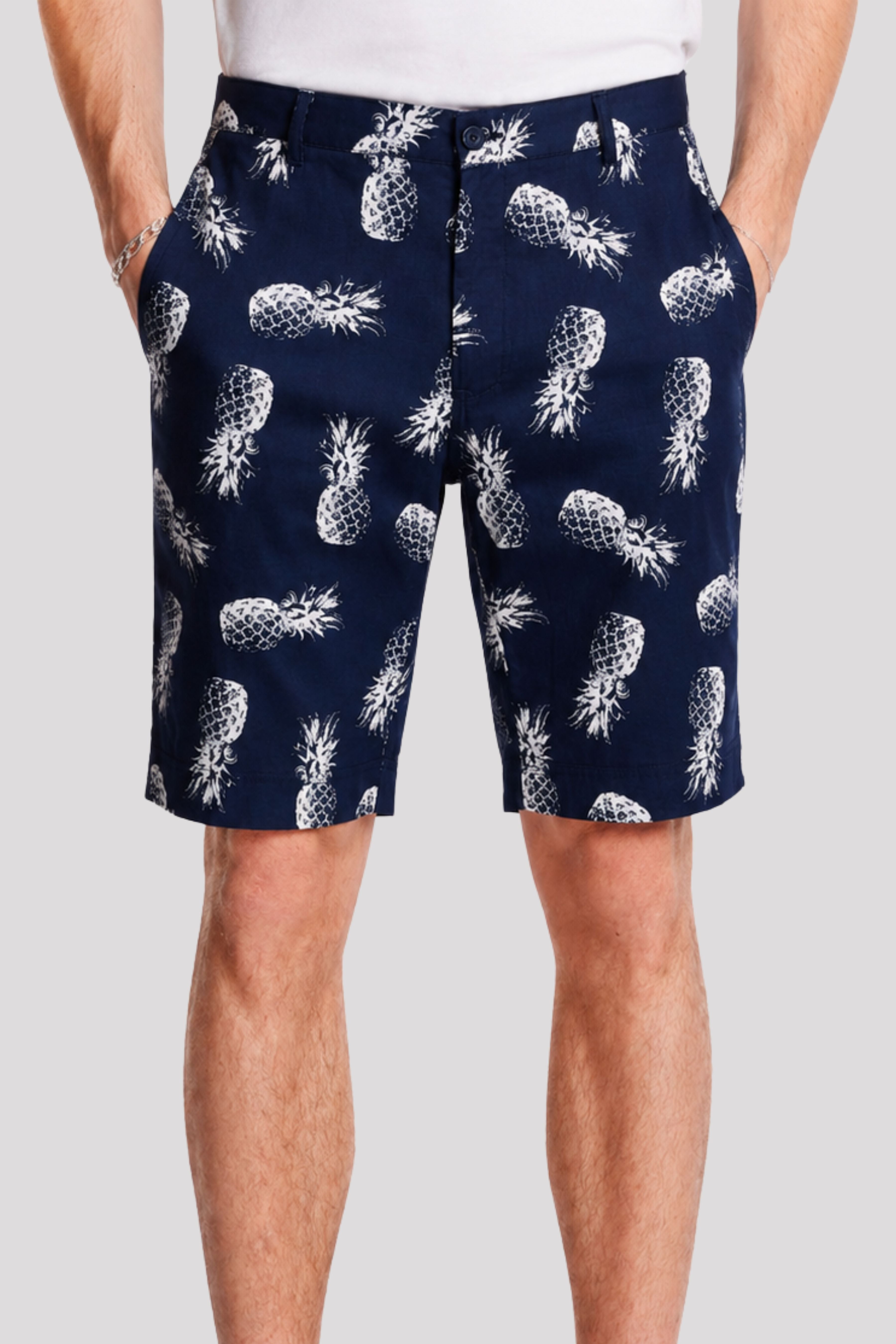 Felix Shorts - slim - Navy Pineapple