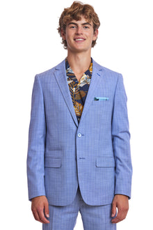  Dover Notch Jacket  - slim - French Blue Stripes