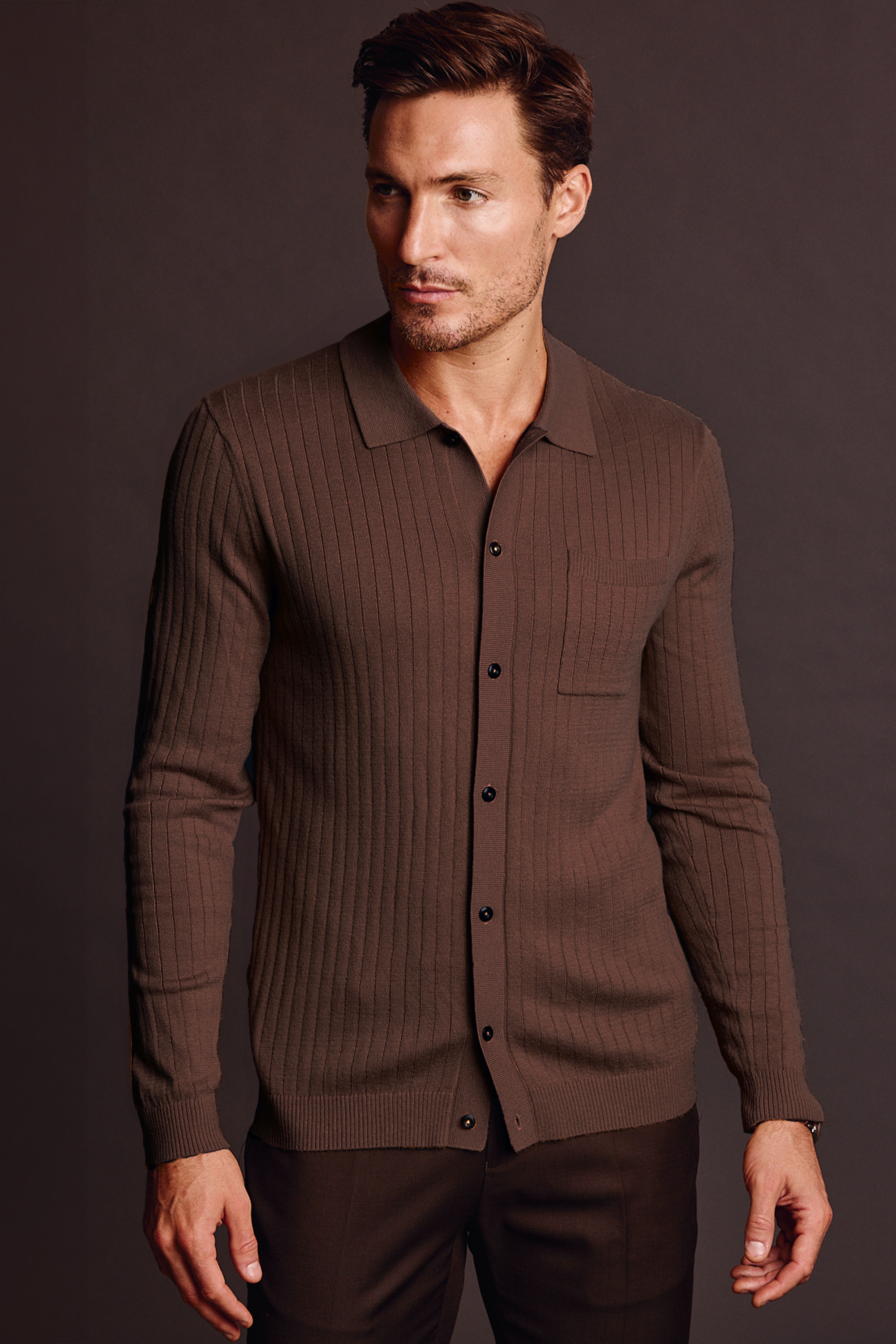 Full Placket Polo - Acorn